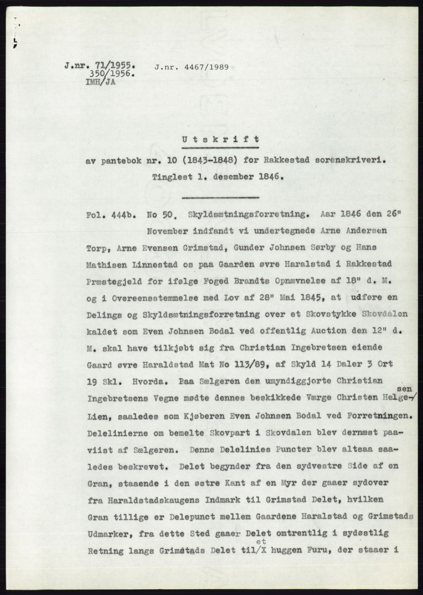 Statsarkivet i Oslo, SAO/A-10621/Z/Zd/L0002: Avskrifter, j.nr 5-691/1955, 1955, s. 57