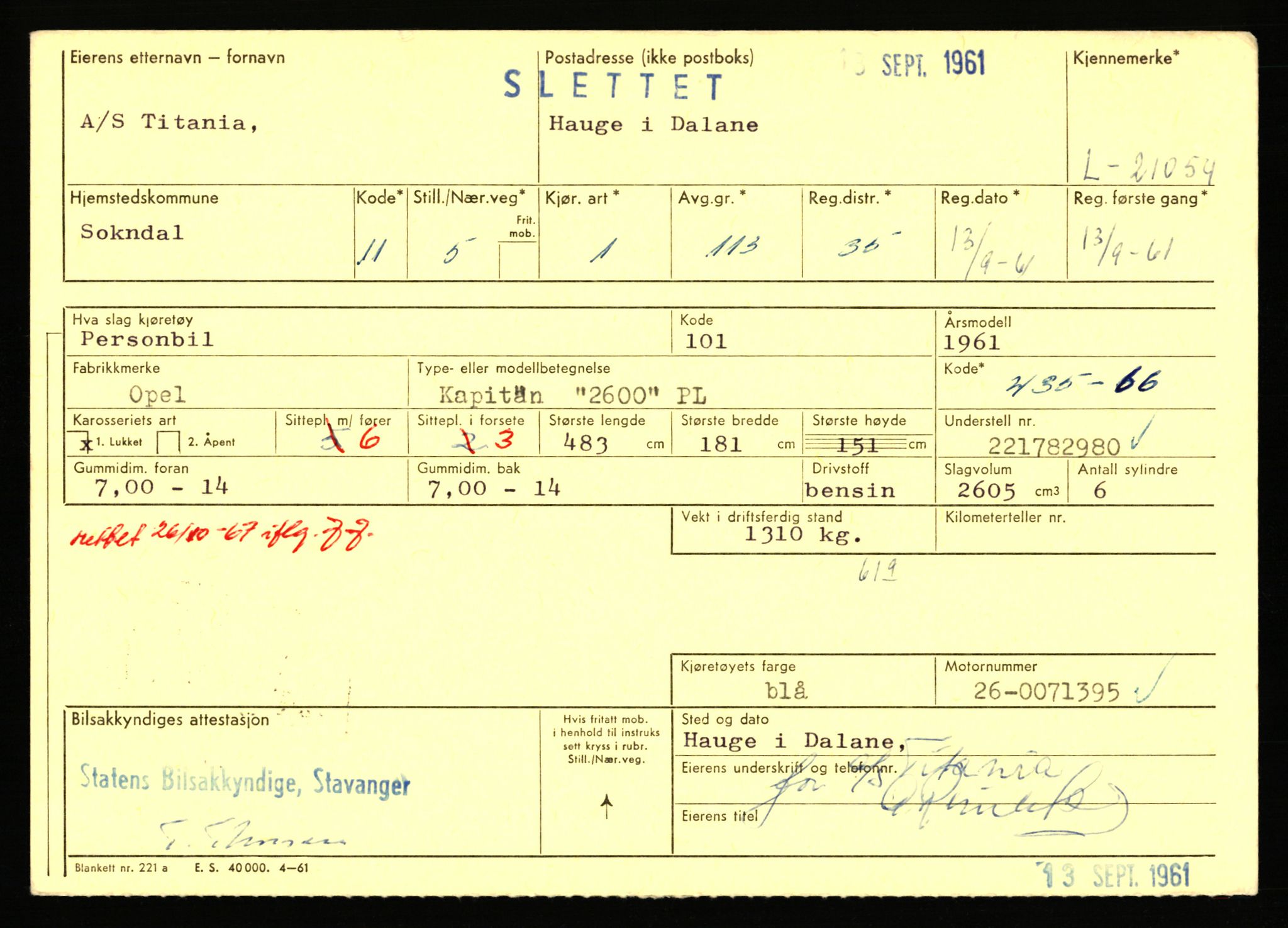 Stavanger trafikkstasjon, SAST/A-101942/0/F/L0037: L-20500 - L-21499, 1930-1971, s. 1627