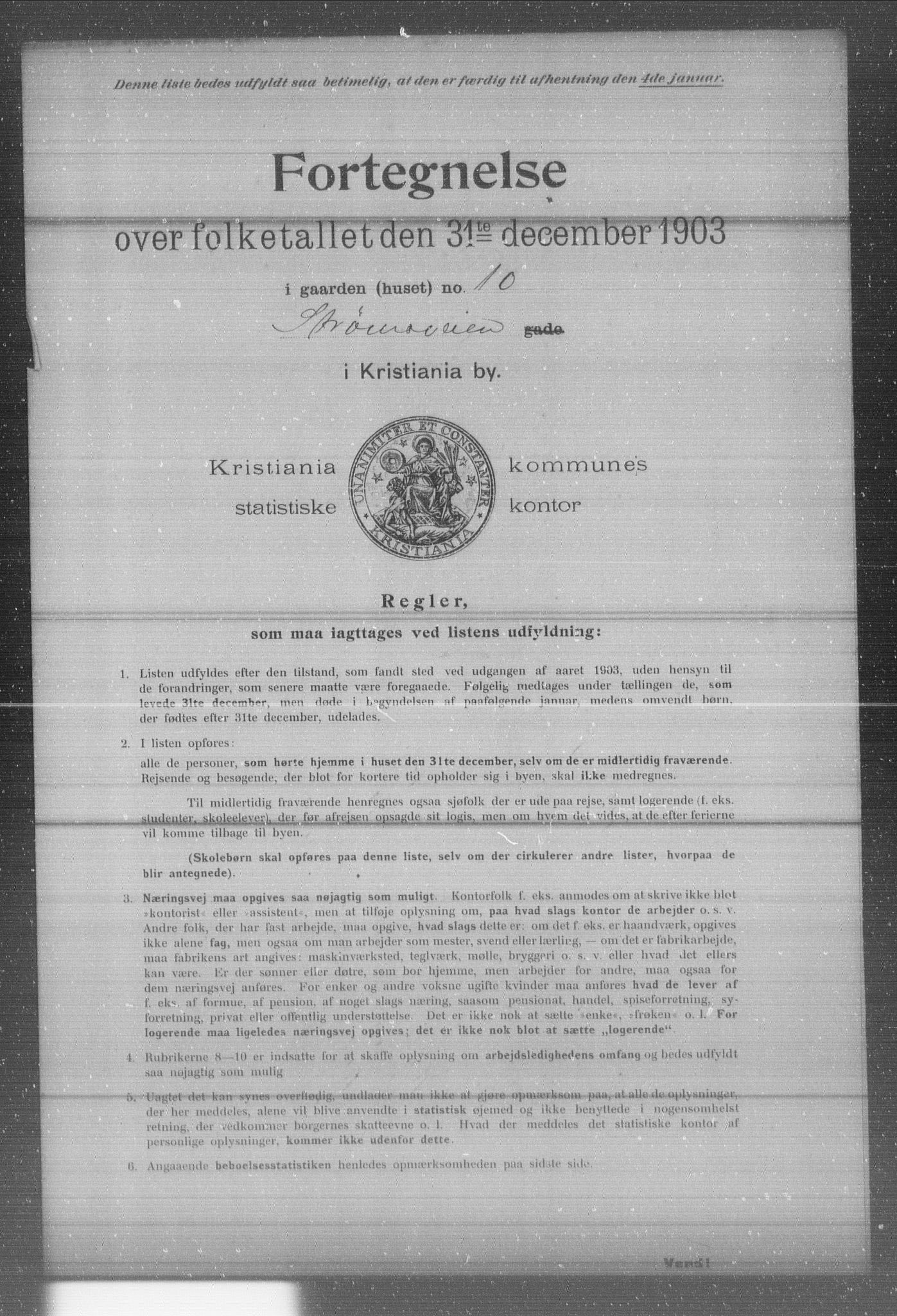 OBA, Kommunal folketelling 31.12.1903 for Kristiania kjøpstad, 1903, s. 25137