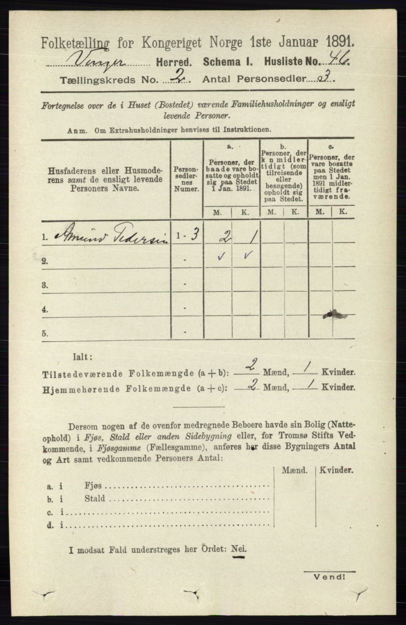 RA, Folketelling 1891 for 0421 Vinger herred, 1891, s. 449