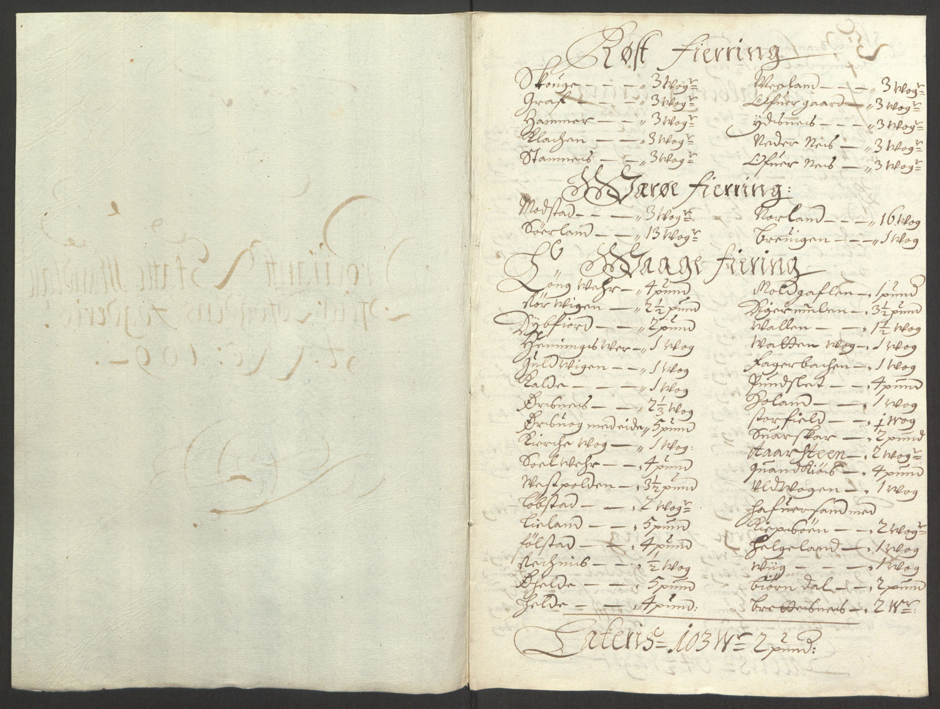 Rentekammeret inntil 1814, Reviderte regnskaper, Fogderegnskap, AV/RA-EA-4092/R67/L4675: Fogderegnskap Vesterålen, Andenes og Lofoten, 1691-1693, s. 168