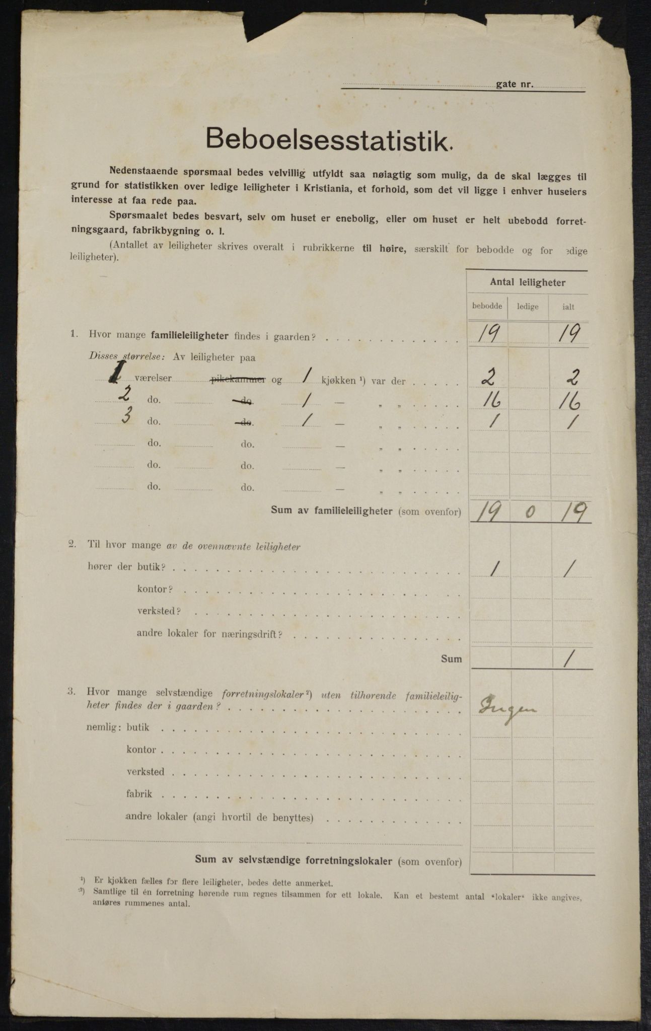 OBA, Kommunal folketelling 1.2.1914 for Kristiania, 1914, s. 90071