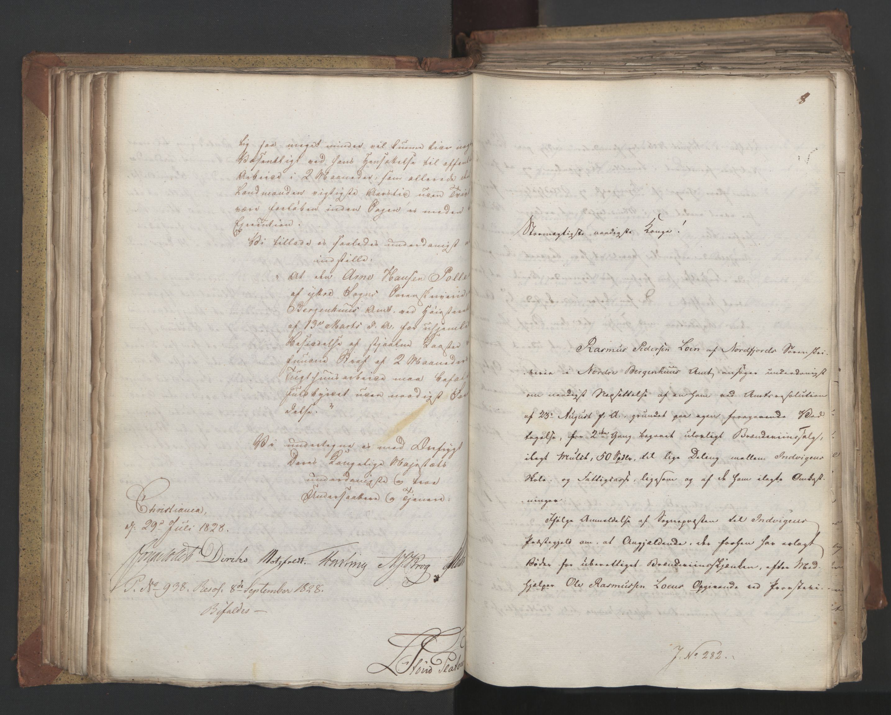 Statsrådsavdelingen i Stockholm, AV/RA-S-1003/D/Da/L0055: Regjeringsinnstillinger nr. 231-435, 1828, s. 136