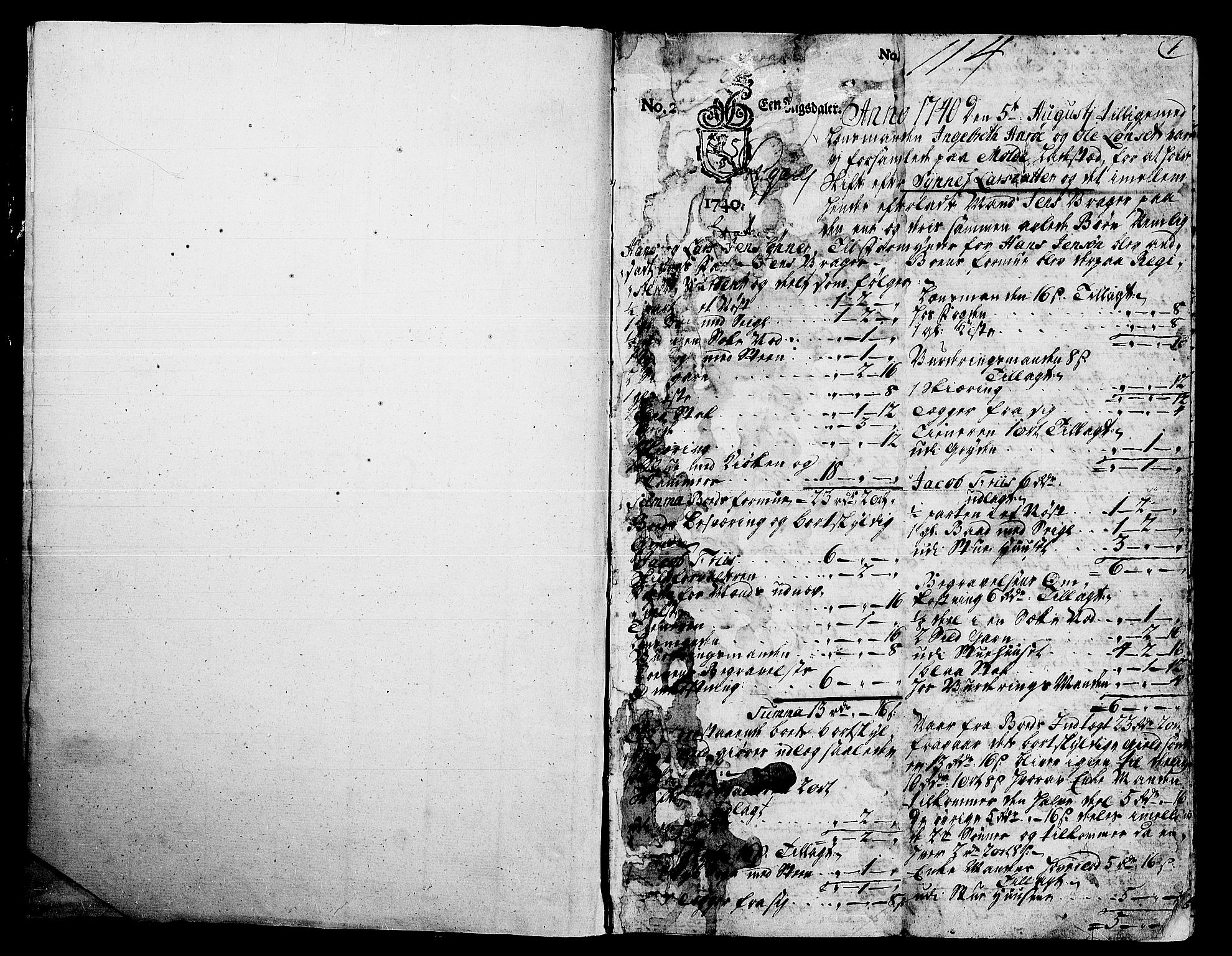 Romsdal sorenskriveri, AV/SAT-A-4149/1/3/3A/L0007: Skifteprotokoll, 1740-1751, s. 0b-1a