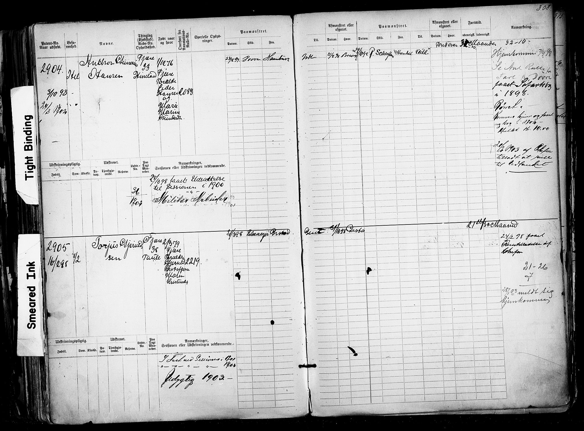 Grimstad mønstringskrets, AV/SAK-2031-0013/F/Fb/L0012: Hovedrulle nr 2291-3051, V-25, 1889-1900, s. 327