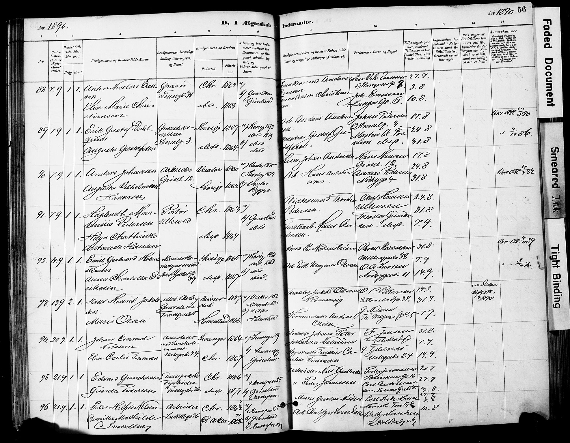 Grønland prestekontor Kirkebøker, SAO/A-10848/F/Fa/L0013: Ministerialbok nr. 13, 1887-1906, s. 56