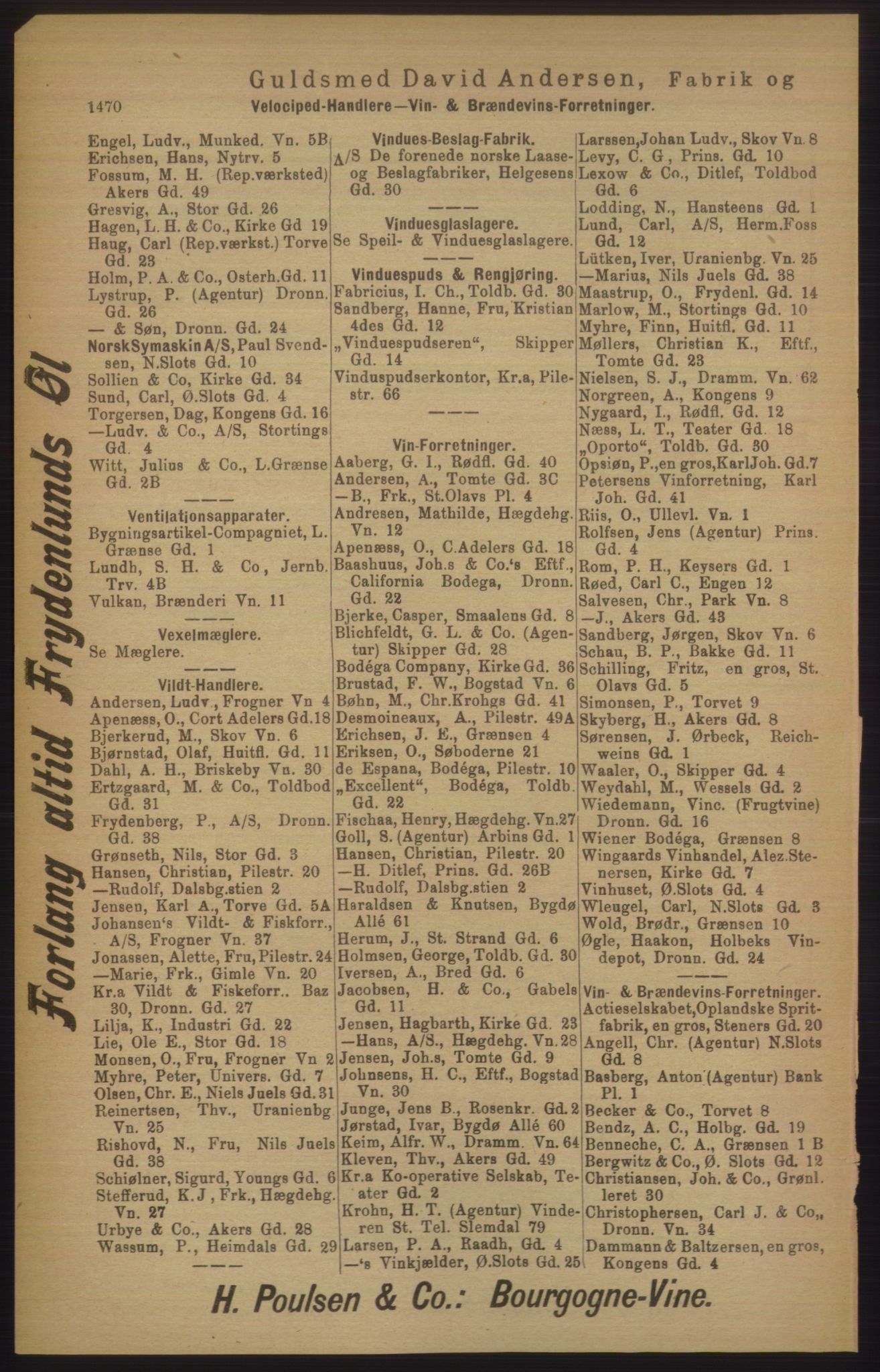 Kristiania/Oslo adressebok, PUBL/-, 1906, s. 1470