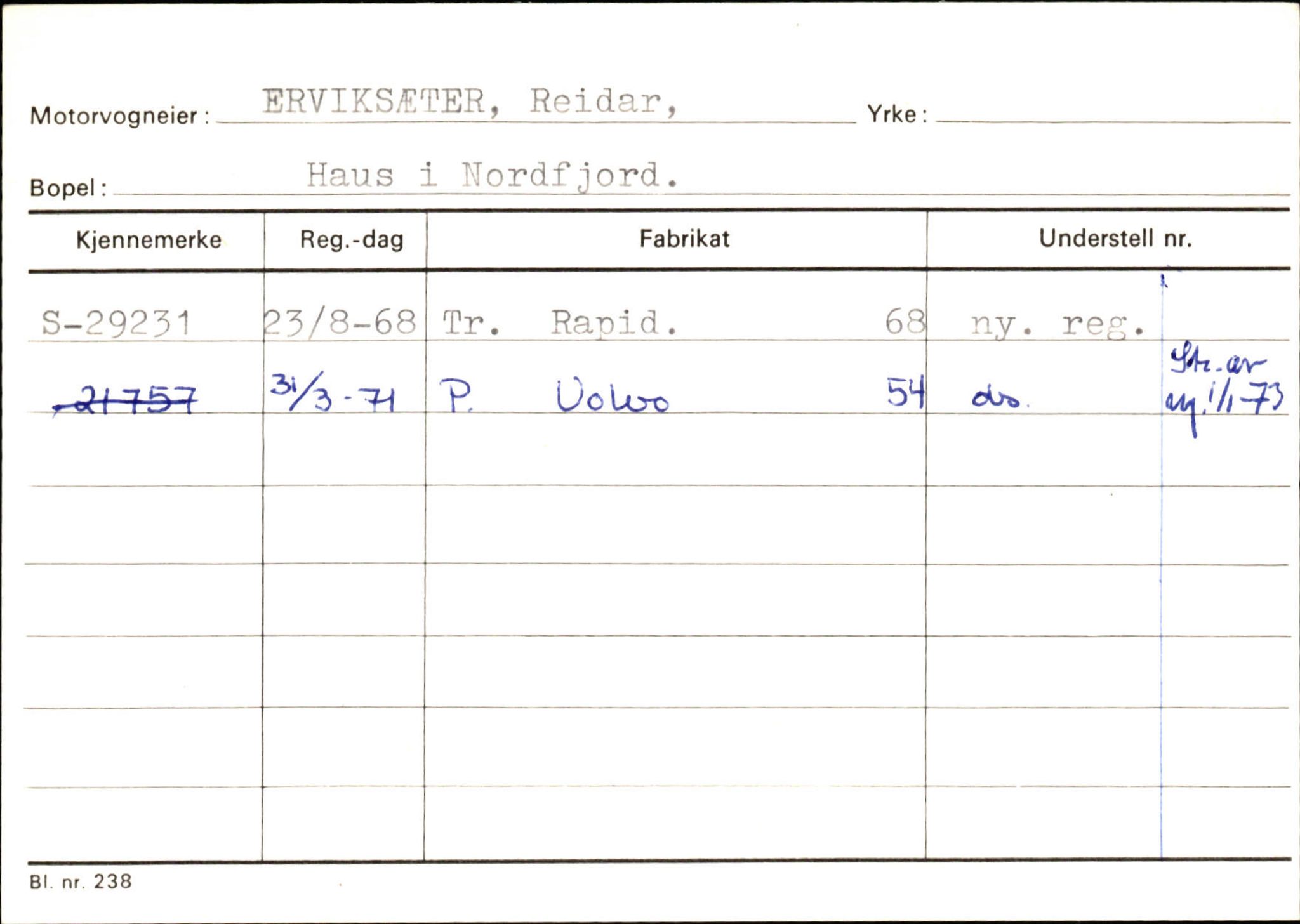 Statens vegvesen, Sogn og Fjordane vegkontor, SAB/A-5301/4/F/L0129: Eigarregistrer Eid A-S, 1945-1975, s. 466