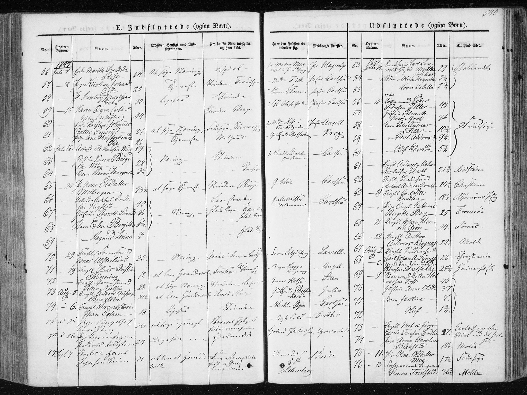 Ministerialprotokoller, klokkerbøker og fødselsregistre - Sør-Trøndelag, AV/SAT-A-1456/601/L0049: Ministerialbok nr. 601A17, 1839-1847, s. 540