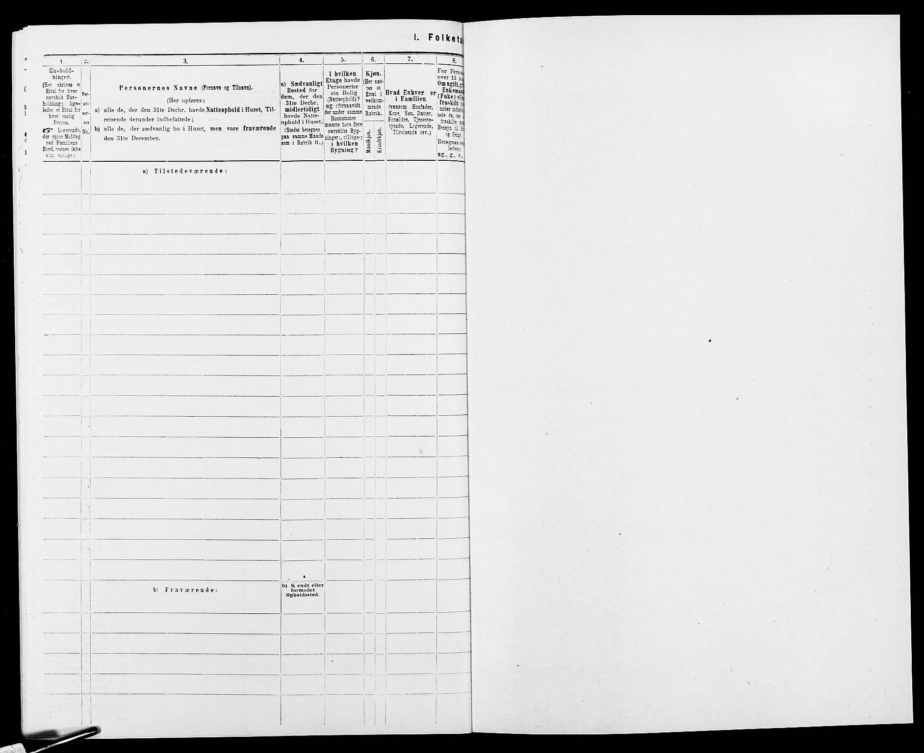 SAK, Folketelling 1875 for 1013P Tveit prestegjeld, 1875, s. 26