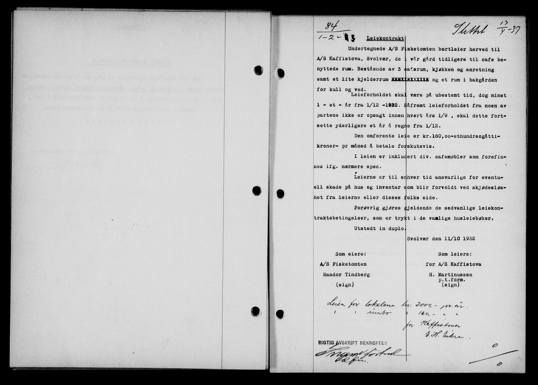 Lofoten sorenskriveri, SAT/A-0017/1/2/2C/L0027b: Pantebok nr. 27b, 1933-1933, Tingl.dato: 01.02.1933