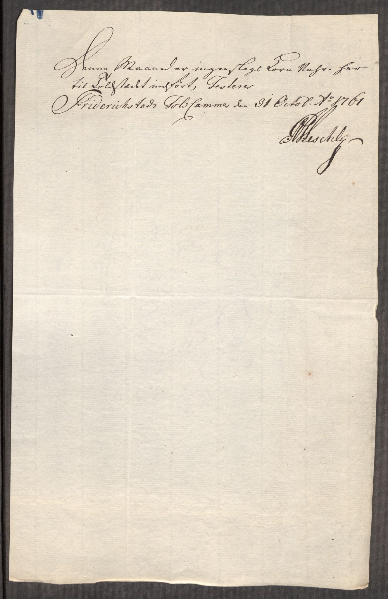 Rentekammeret inntil 1814, Realistisk ordnet avdeling, RA/EA-4070/Oe/L0007: [Ø1]: Priskuranter, 1761-1763, s. 60