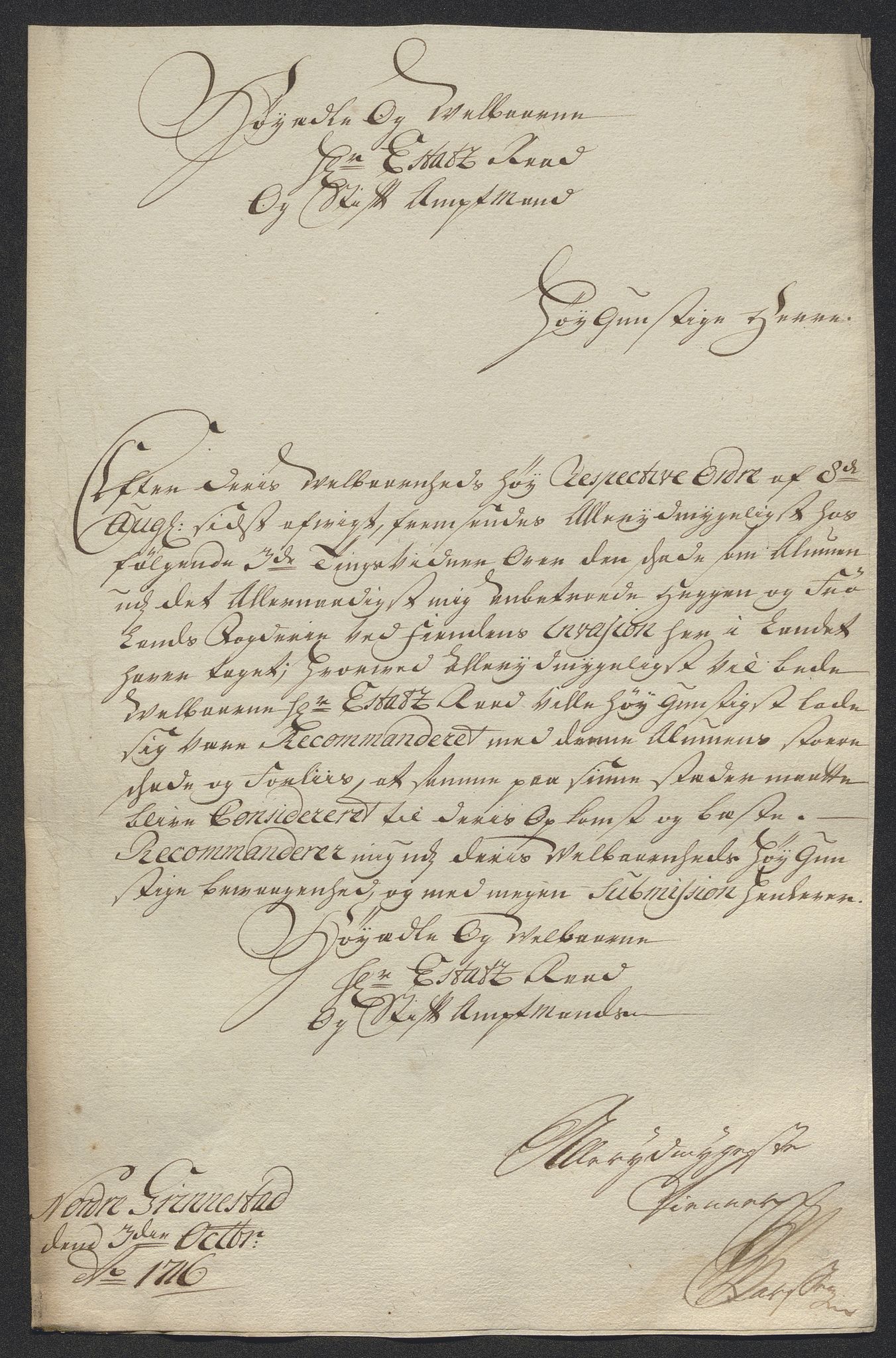 Kristiania stiftamt, AV/SAO-A-10386/E/Ed/Ede/L0005: Fogder, 1716, s. 98