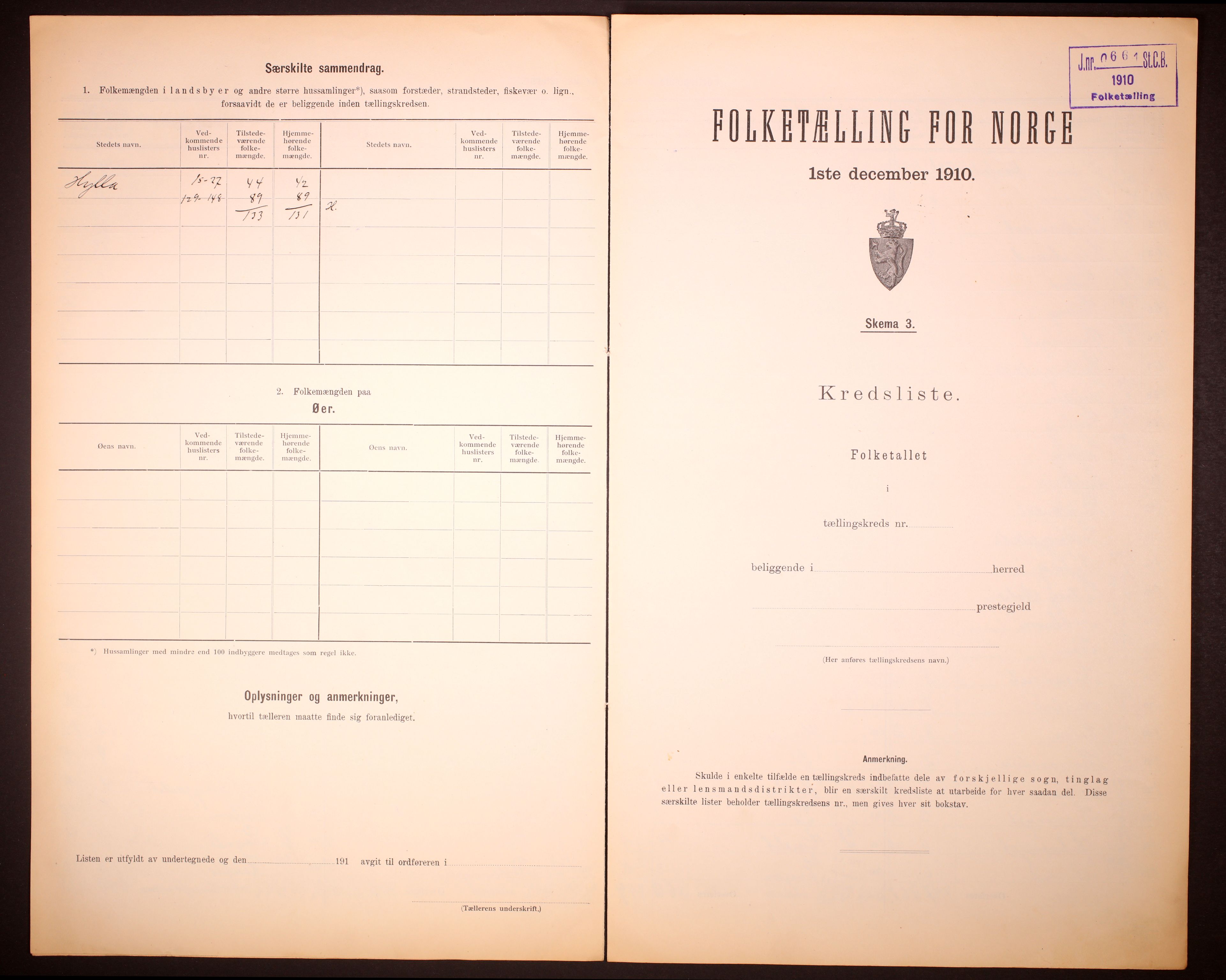 RA, Folketelling 1910 for 1730 Røra herred, 1910, s. 6