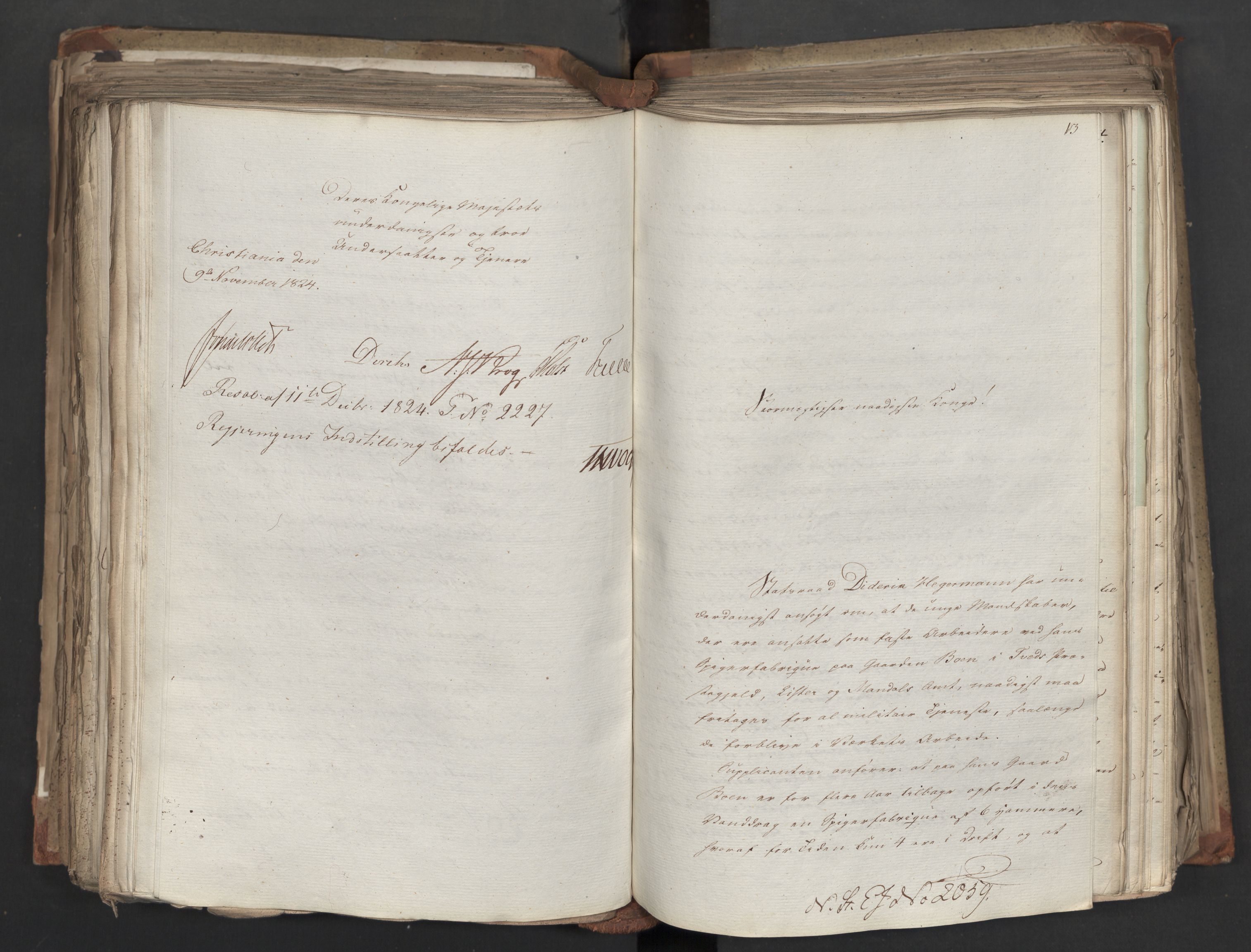 Statsrådsavdelingen i Stockholm, AV/RA-S-1003/D/Da/L0040: Regjeringsinnstillinger nr. 1947-2203, 1824, s. 369