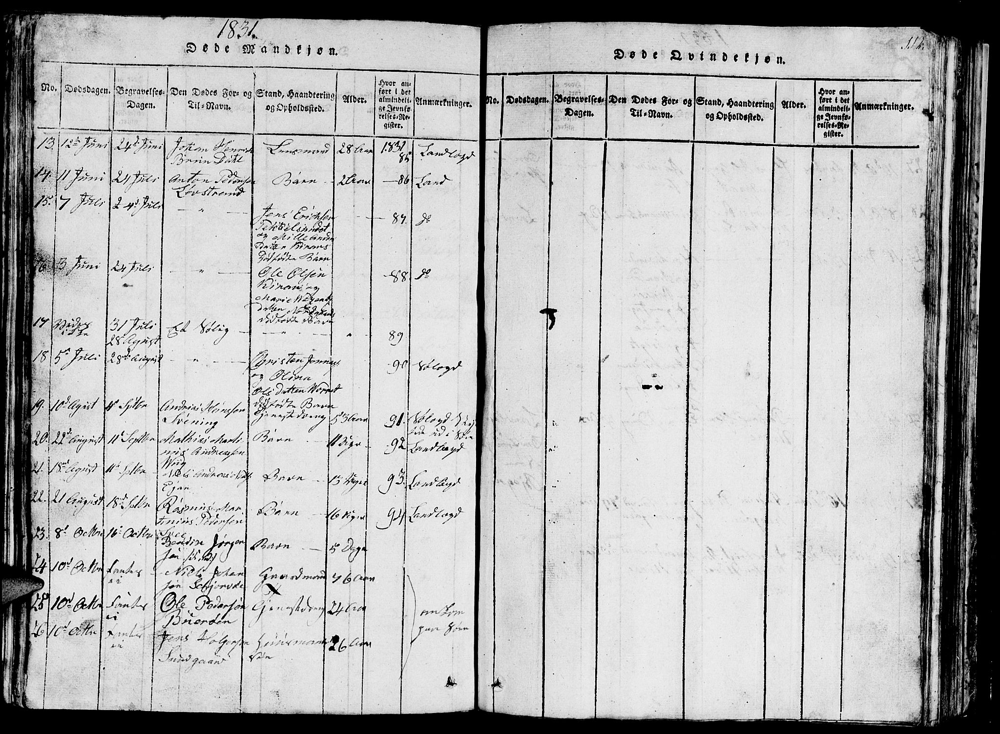 Ministerialprotokoller, klokkerbøker og fødselsregistre - Sør-Trøndelag, AV/SAT-A-1456/657/L0714: Klokkerbok nr. 657C01, 1818-1868, s. 112