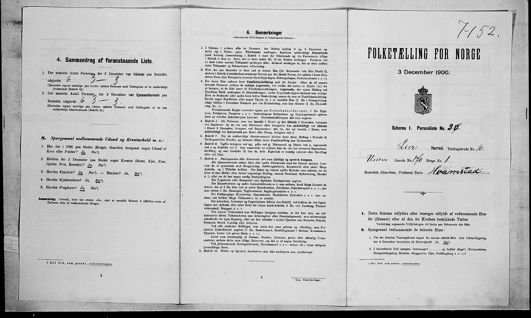RA, Folketelling 1900 for 0626 Lier herred, 1900, s. 1795