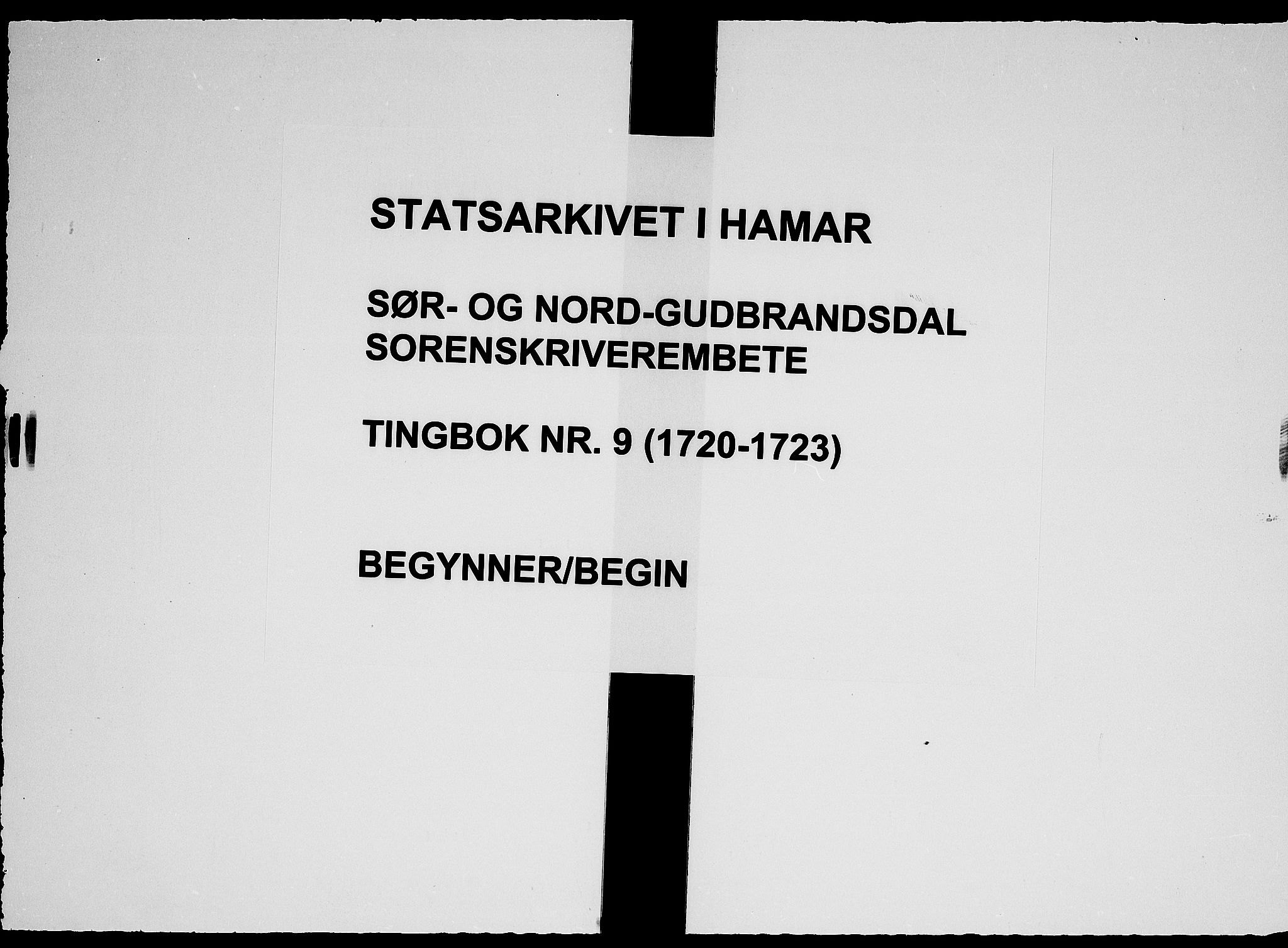 Sorenskriverier i Gudbrandsdalen, SAH/TING-036/G/Gb/Gbc/L0009: Tingbok - Nord- og Sør-Gudbrandsdal, 1720-1723