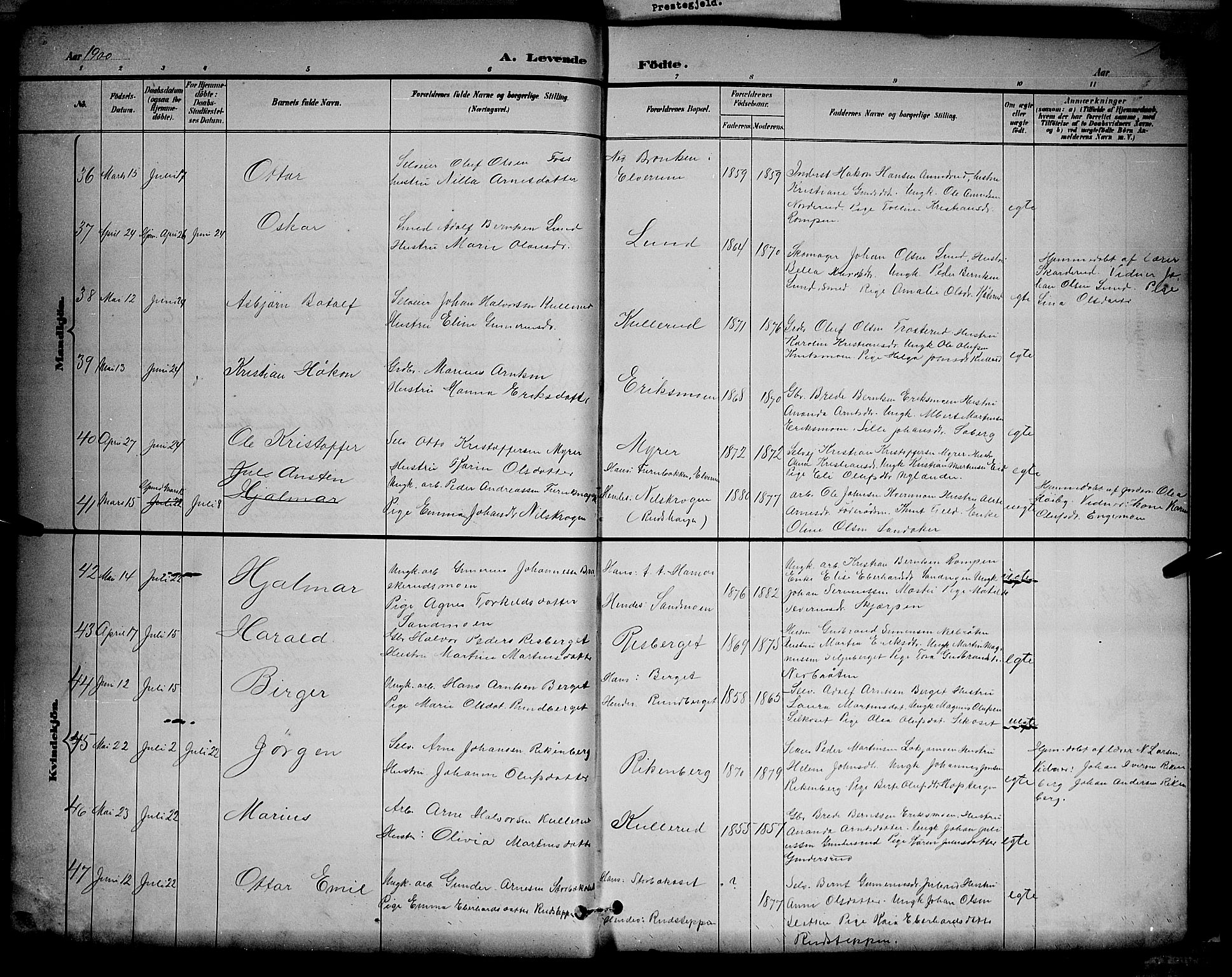 Våler prestekontor, Hedmark, AV/SAH-PREST-040/H/Ha/Hab/L0001: Klokkerbok nr. 1, 1894-1904, s. 59