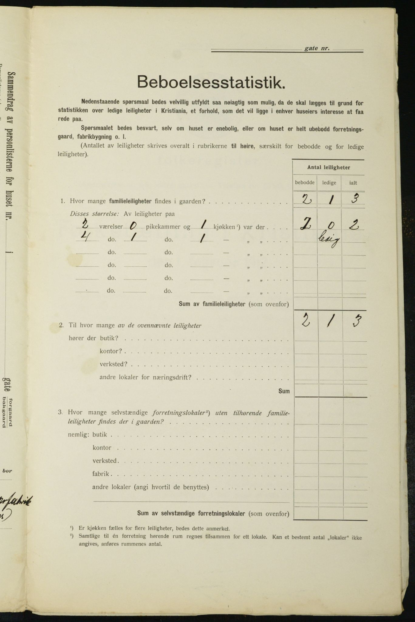 OBA, Kommunal folketelling 1.2.1912 for Kristiania, 1912, s. 115583