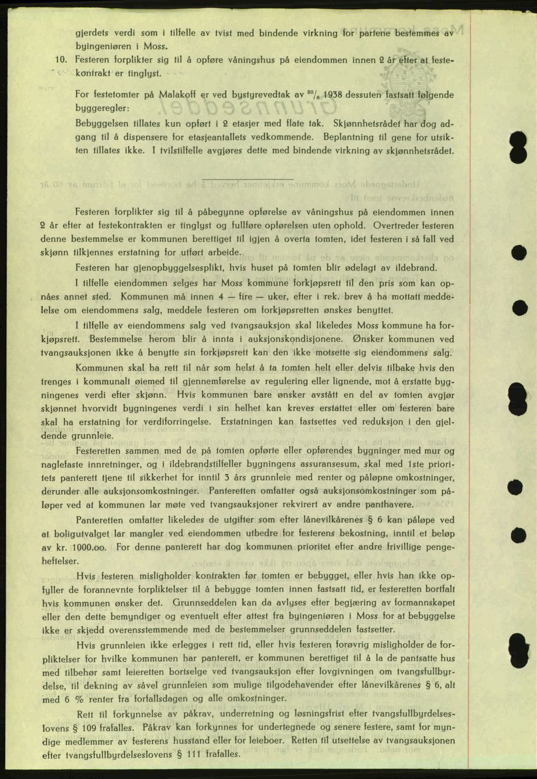 Moss sorenskriveri, SAO/A-10168: Pantebok nr. A5, 1938-1939, Dagboknr: 2424/1938