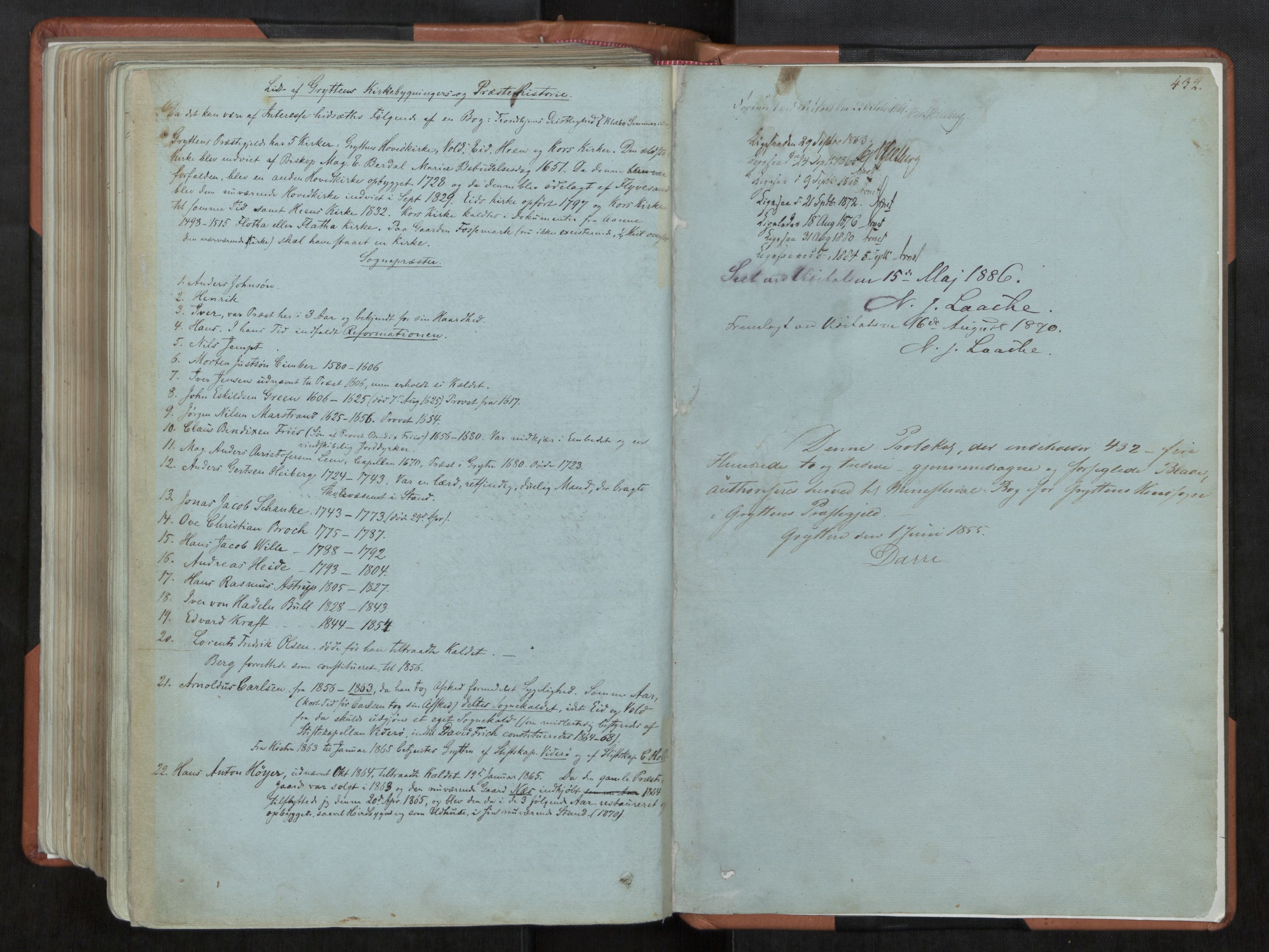 Ministerialprotokoller, klokkerbøker og fødselsregistre - Møre og Romsdal, AV/SAT-A-1454/544/L0572: Ministerialbok nr. 544A05, 1854-1886, s. 432