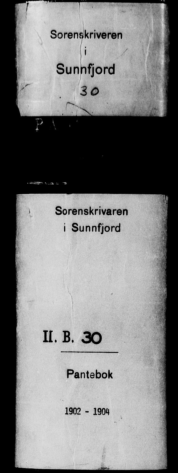 Sunnfjord tingrett, AV/SAB-A-3201/1/G/Gb/Gba/L0030: Pantebok nr. II.B.30, 1902-1904