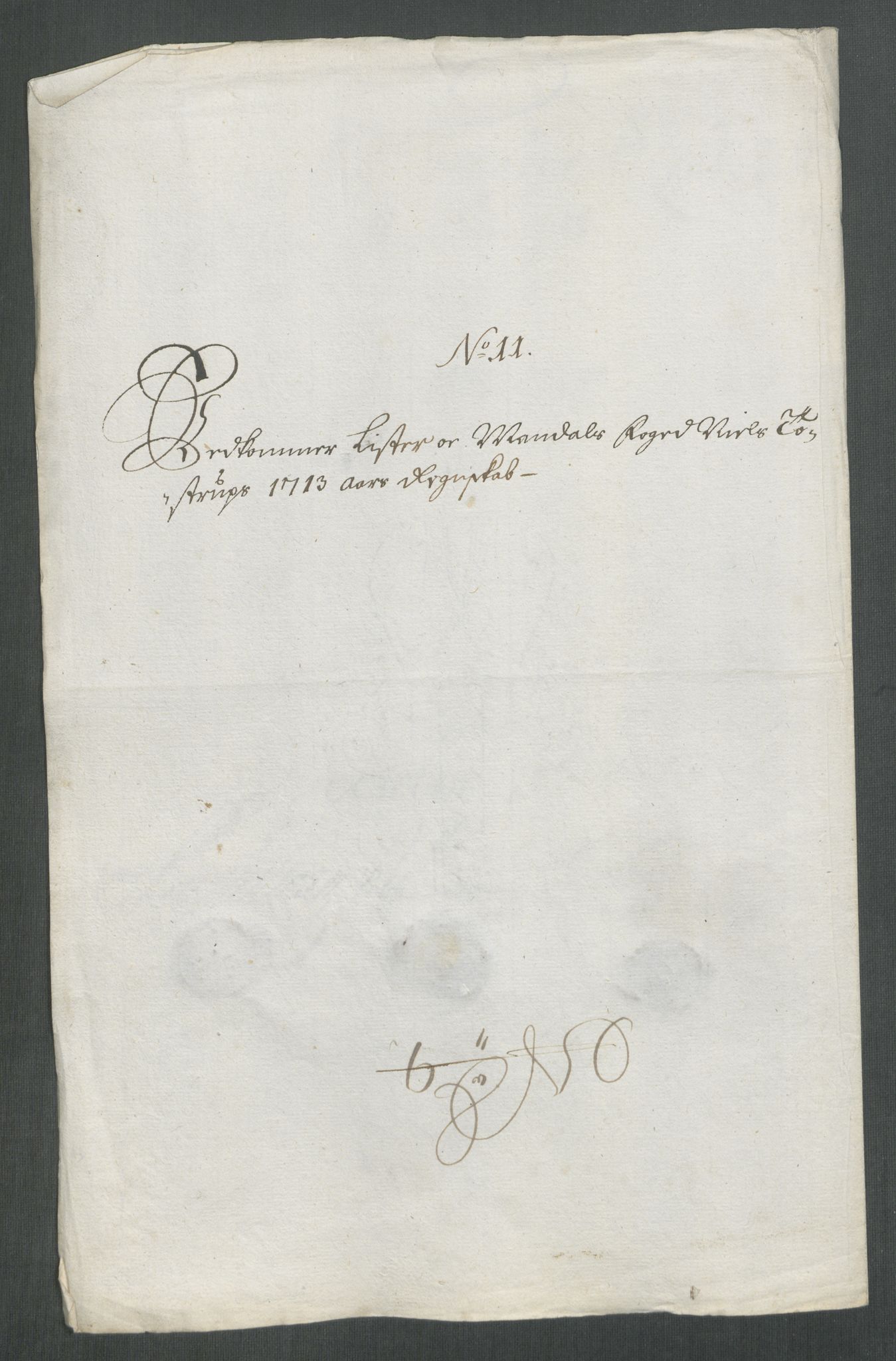 Rentekammeret inntil 1814, Reviderte regnskaper, Fogderegnskap, RA/EA-4092/R43/L2556: Fogderegnskap Lista og Mandal, 1713, s. 180