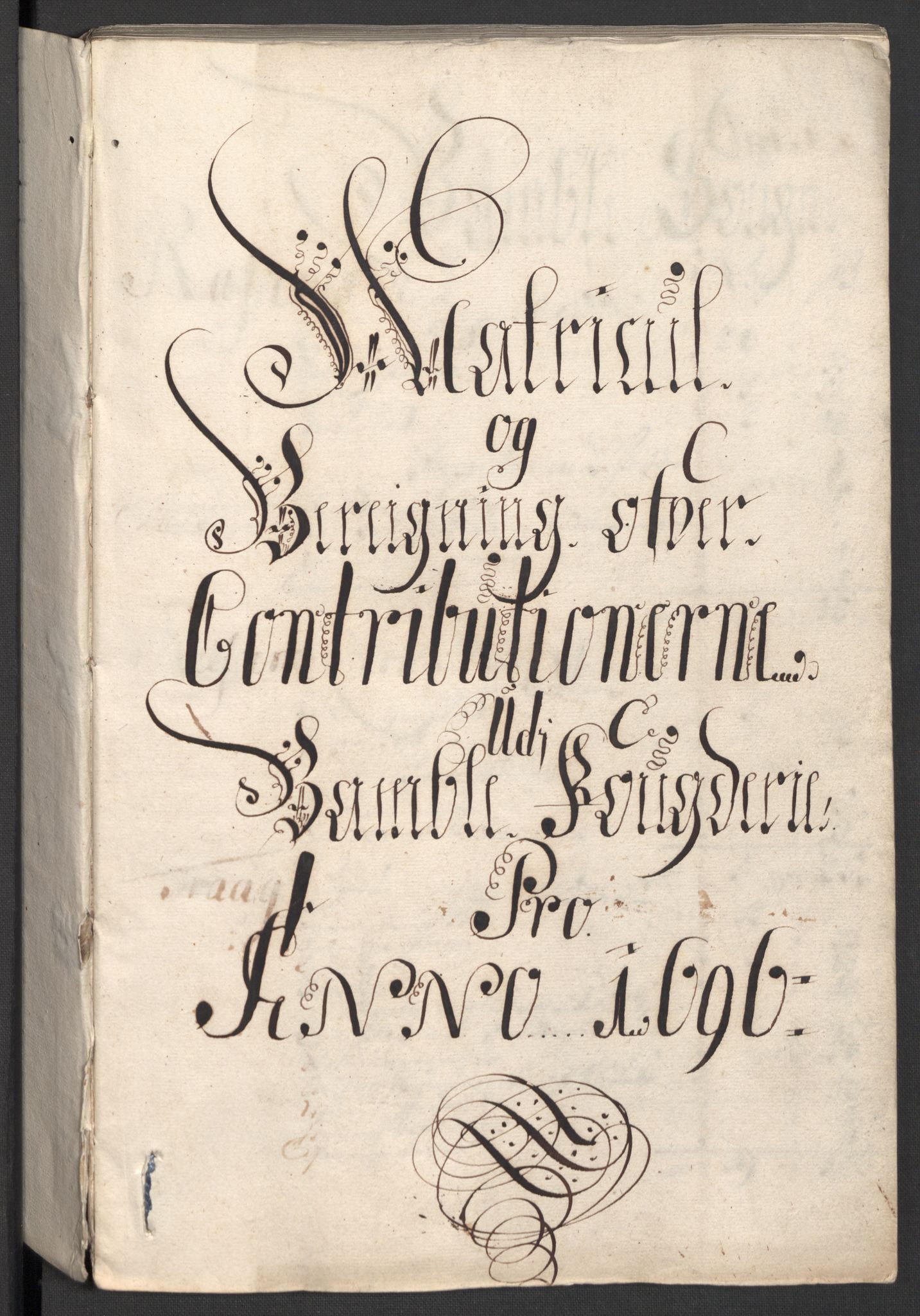 Rentekammeret inntil 1814, Reviderte regnskaper, Fogderegnskap, RA/EA-4092/R36/L2095: Fogderegnskap Øvre og Nedre Telemark og Bamble, 1696, s. 51