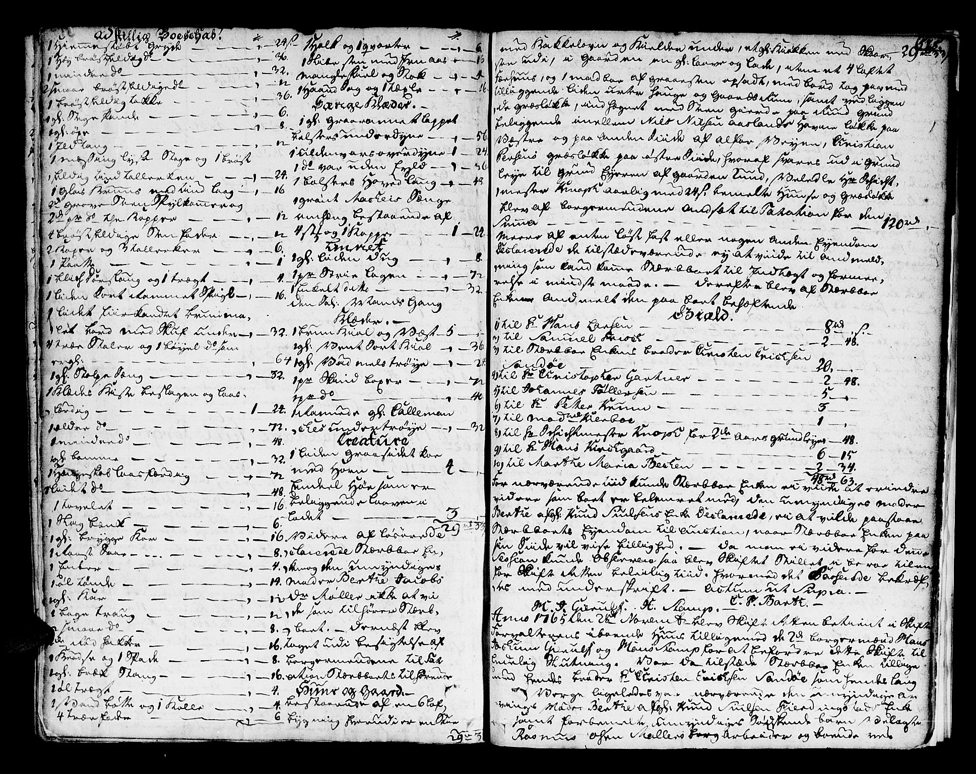 Kongsberg byfogd, AV/SAKO-A-84/H/Hb/L0006: Skifteprotokoll, 1762-1766, s. 517b-518a