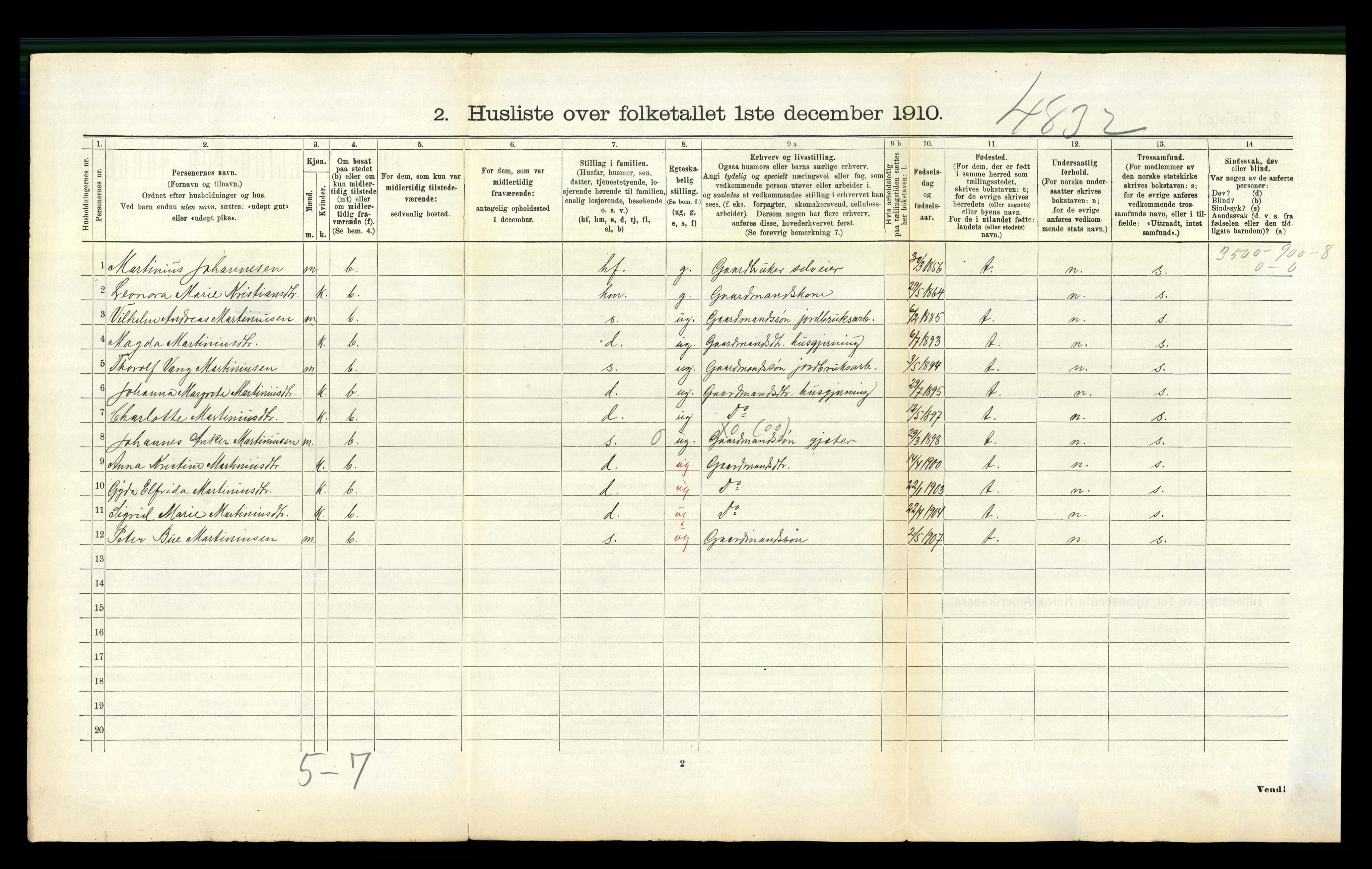 RA, Folketelling 1910 for 1833 Mo herred, 1910, s. 622