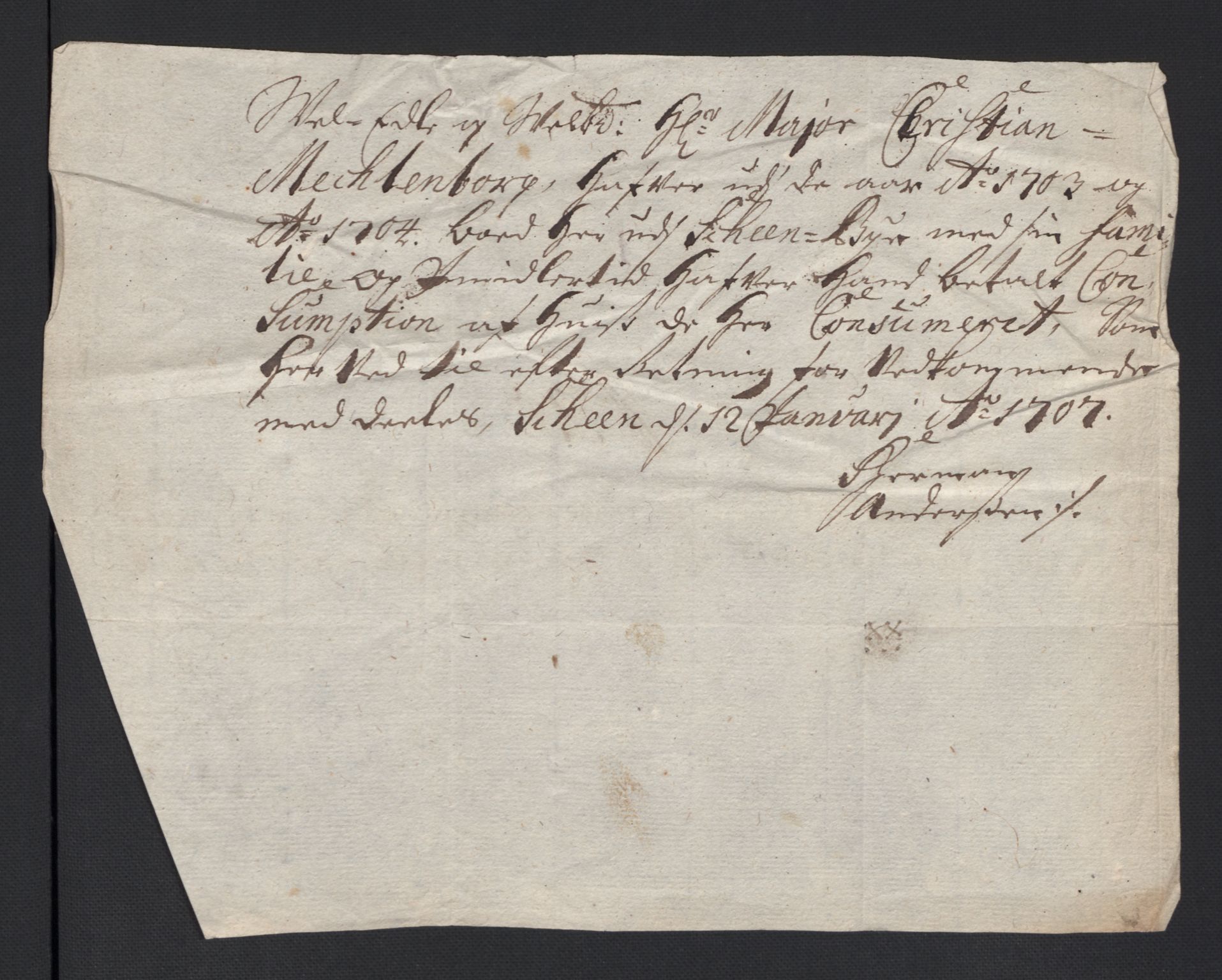 Rentekammeret inntil 1814, Reviderte regnskaper, Fogderegnskap, AV/RA-EA-4092/R04/L0133: Fogderegnskap Moss, Onsøy, Tune, Veme og Åbygge, 1705-1706, s. 405