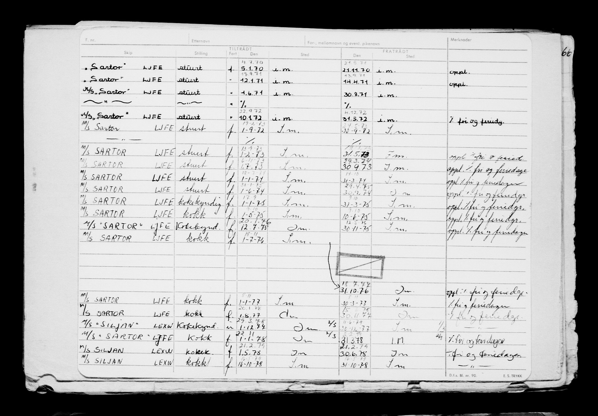 Direktoratet for sjømenn, AV/RA-S-3545/G/Gb/L0210: Hovedkort, 1922, s. 488