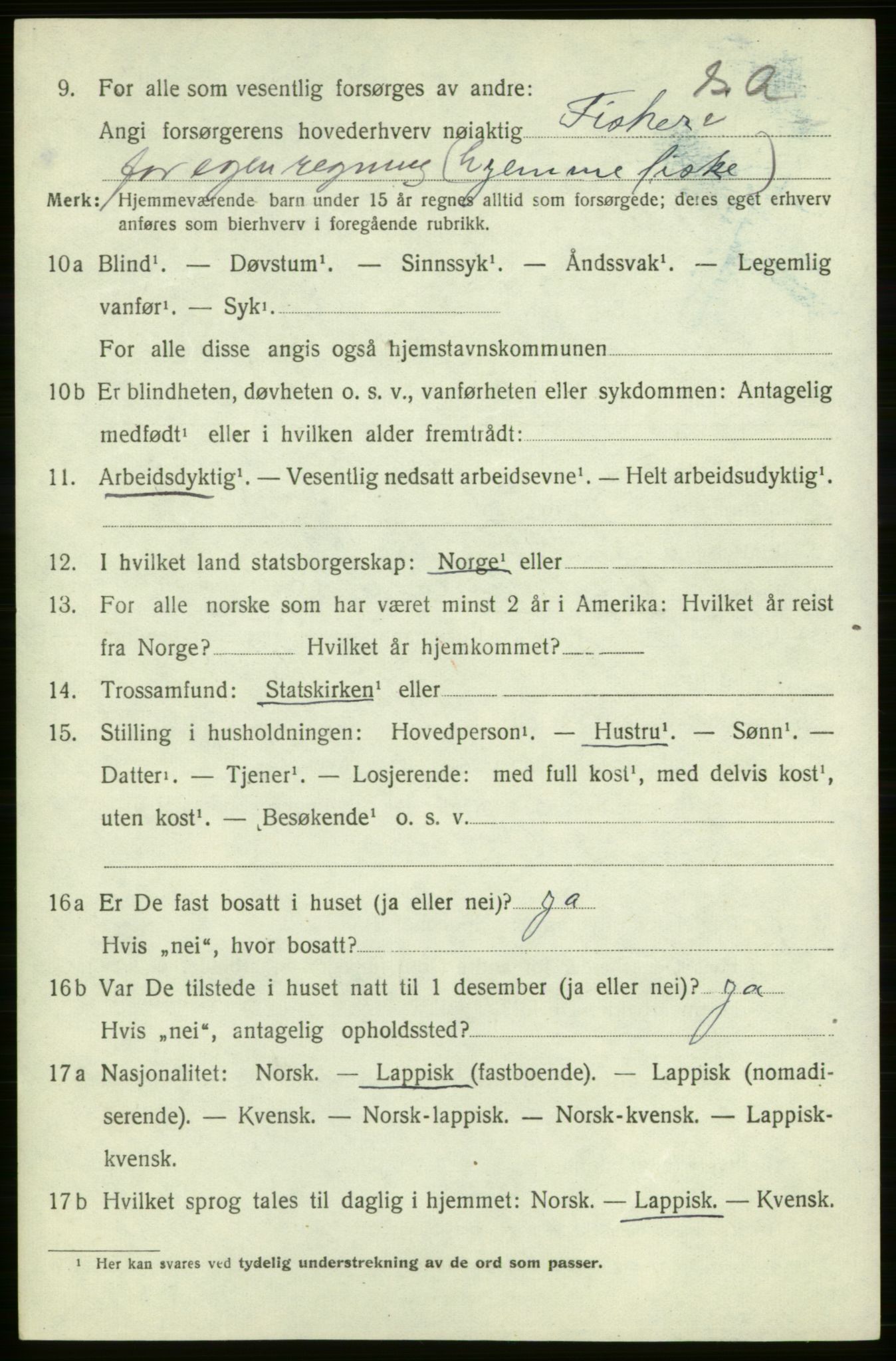 SATØ, Folketelling 1920 for 2017 Kvalsund herred, 1920, s. 517