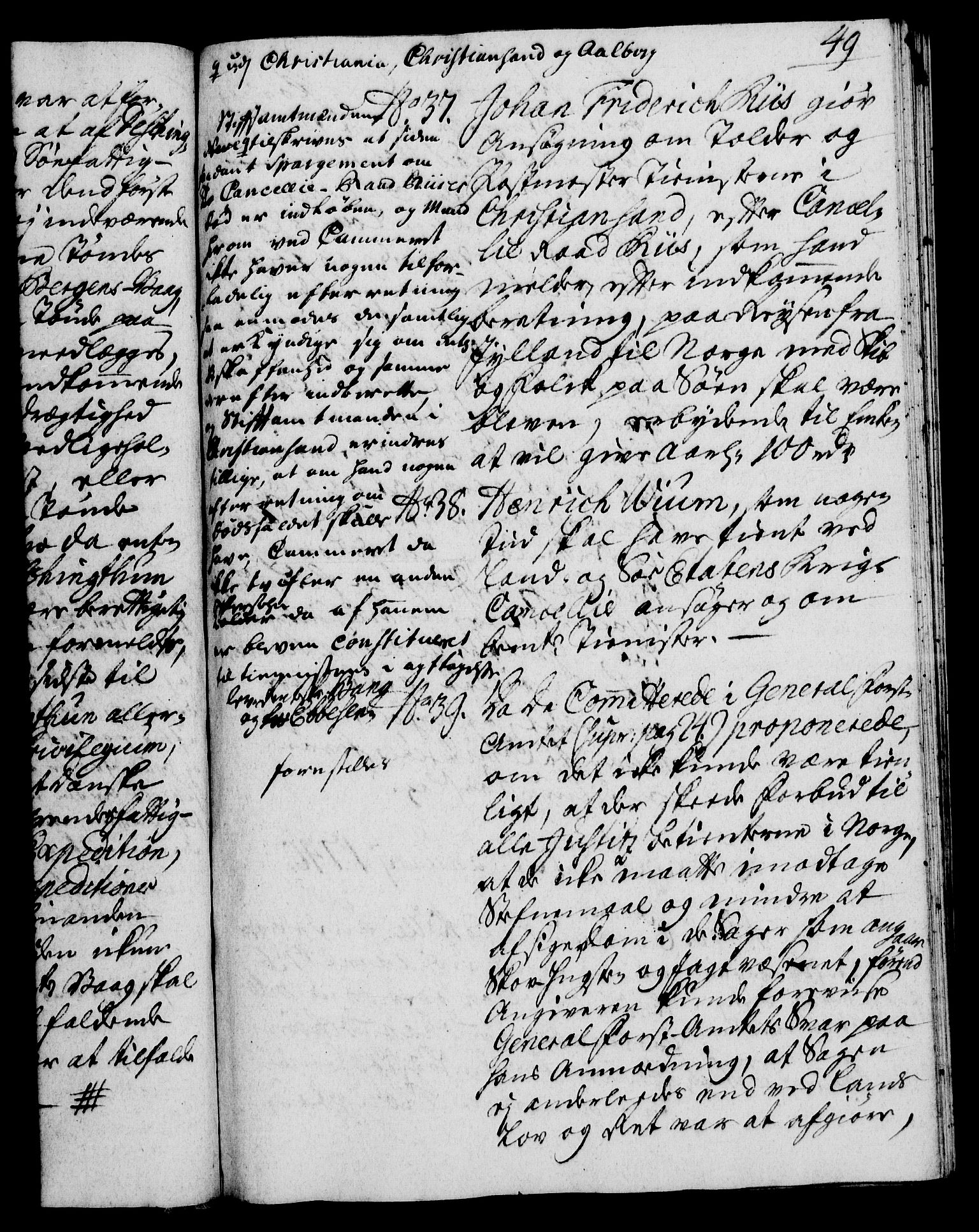 Rentekammeret, Kammerkanselliet, RA/EA-3111/G/Gh/Gha/L0022: Norsk ekstraktmemorialprotokoll (merket RK 53.67), 1739-1741, s. 49