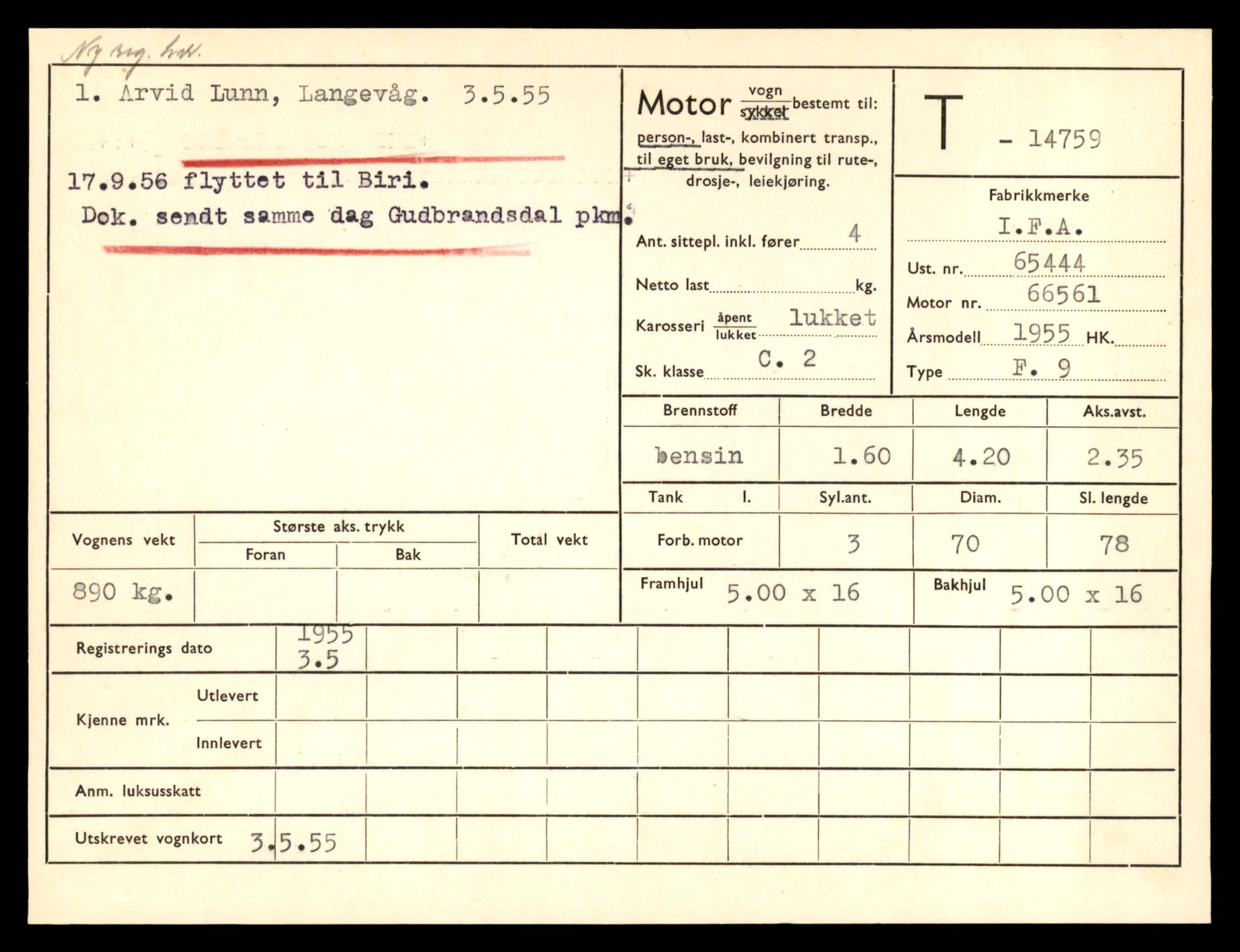 Møre og Romsdal vegkontor - Ålesund trafikkstasjon, AV/SAT-A-4099/F/Fe/L0048: Registreringskort for kjøretøy T 14721 - T 14863, 1927-1998, s. 758