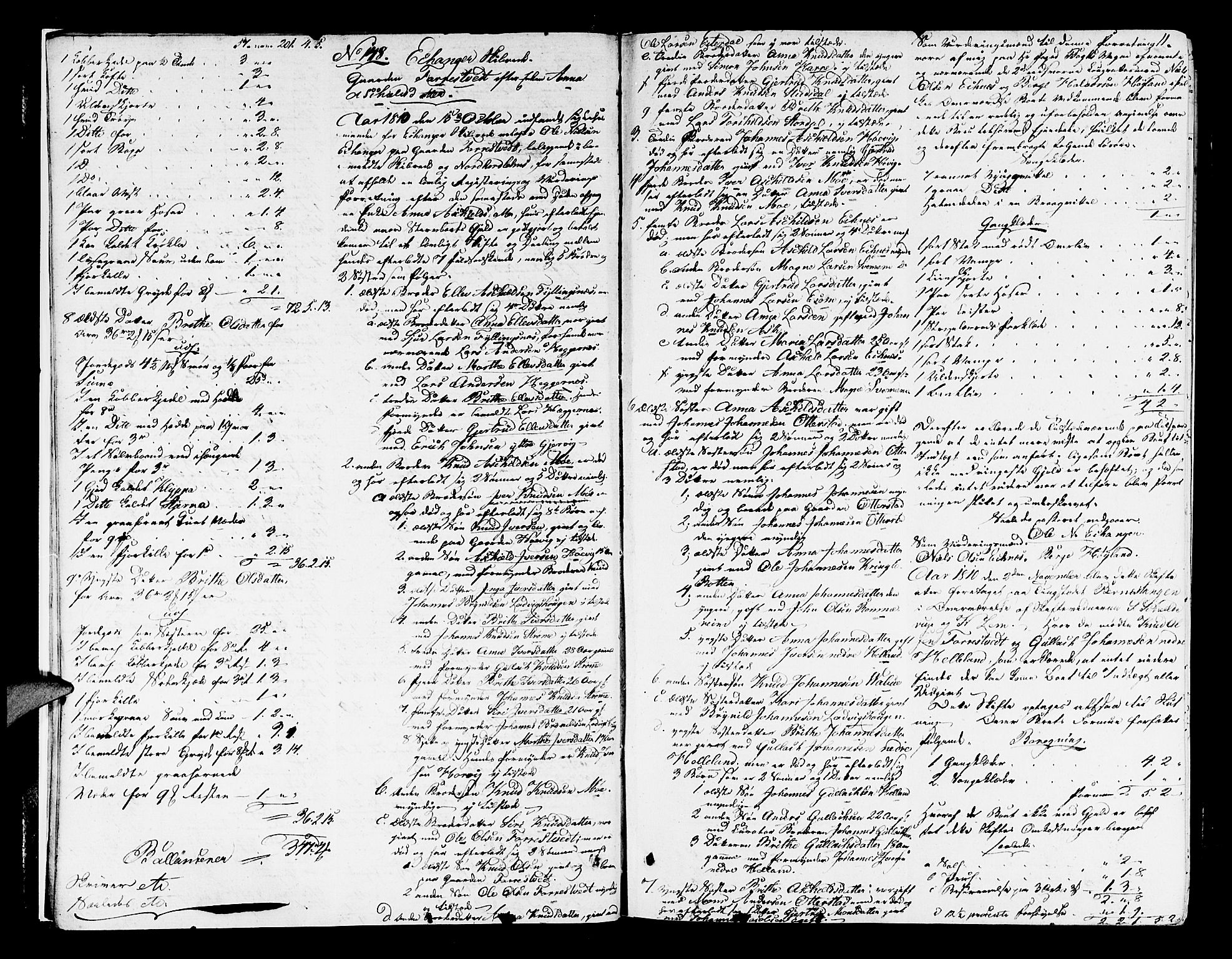 Nordhordland sorenskrivar, AV/SAB-A-2901/1/H/Ha/L0012a: Skifteprotokollar Nordhordland , 1810-1813, s. 10b-11a