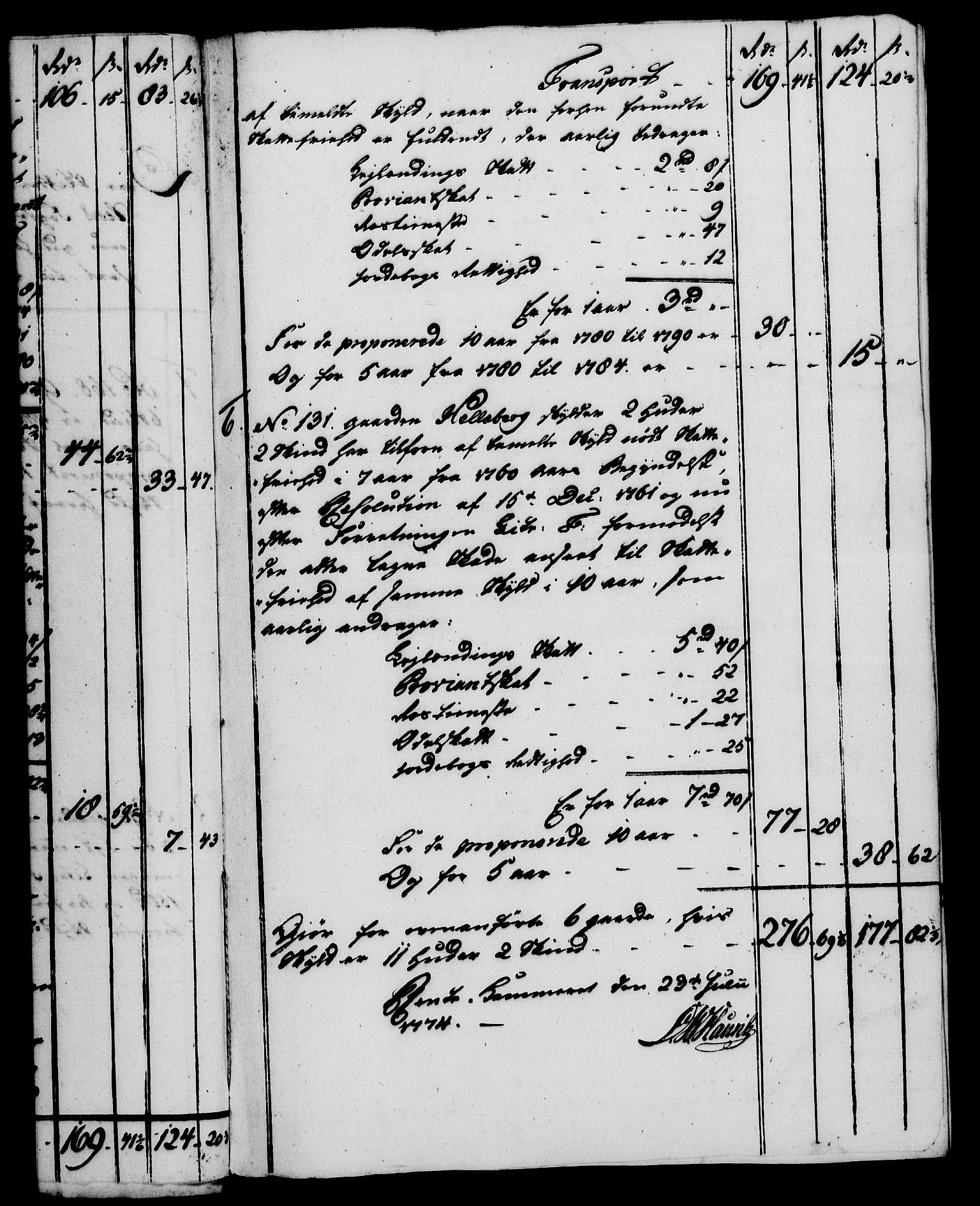 Rentekammeret, Kammerkanselliet, RA/EA-3111/G/Gf/Gfa/L0056: Norsk relasjons- og resolusjonsprotokoll (merket RK 52.56), 1774, s. 154