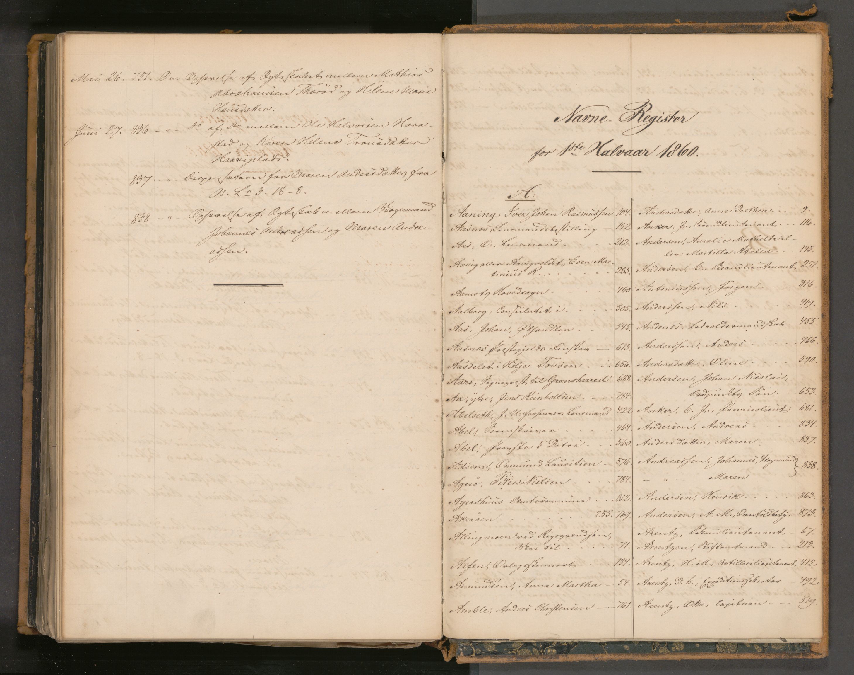 Statsrådssekretariatet, RA/S-1001/A/Ab/L0092: Kgl. res. nr. 1-875, 1. halvår, 1860