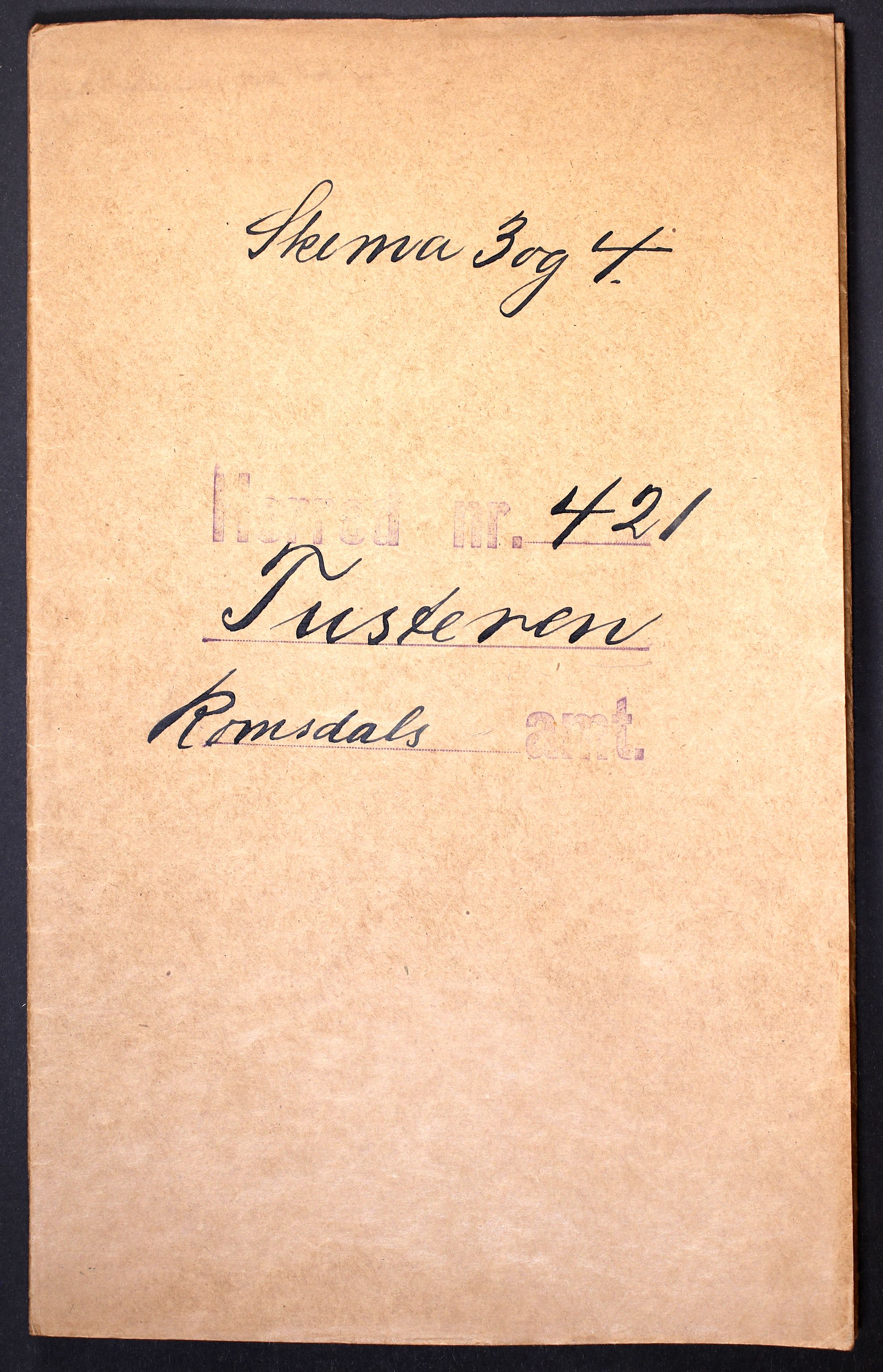 RA, Folketelling 1910 for 1572 Tustna herred, 1910, s. 1