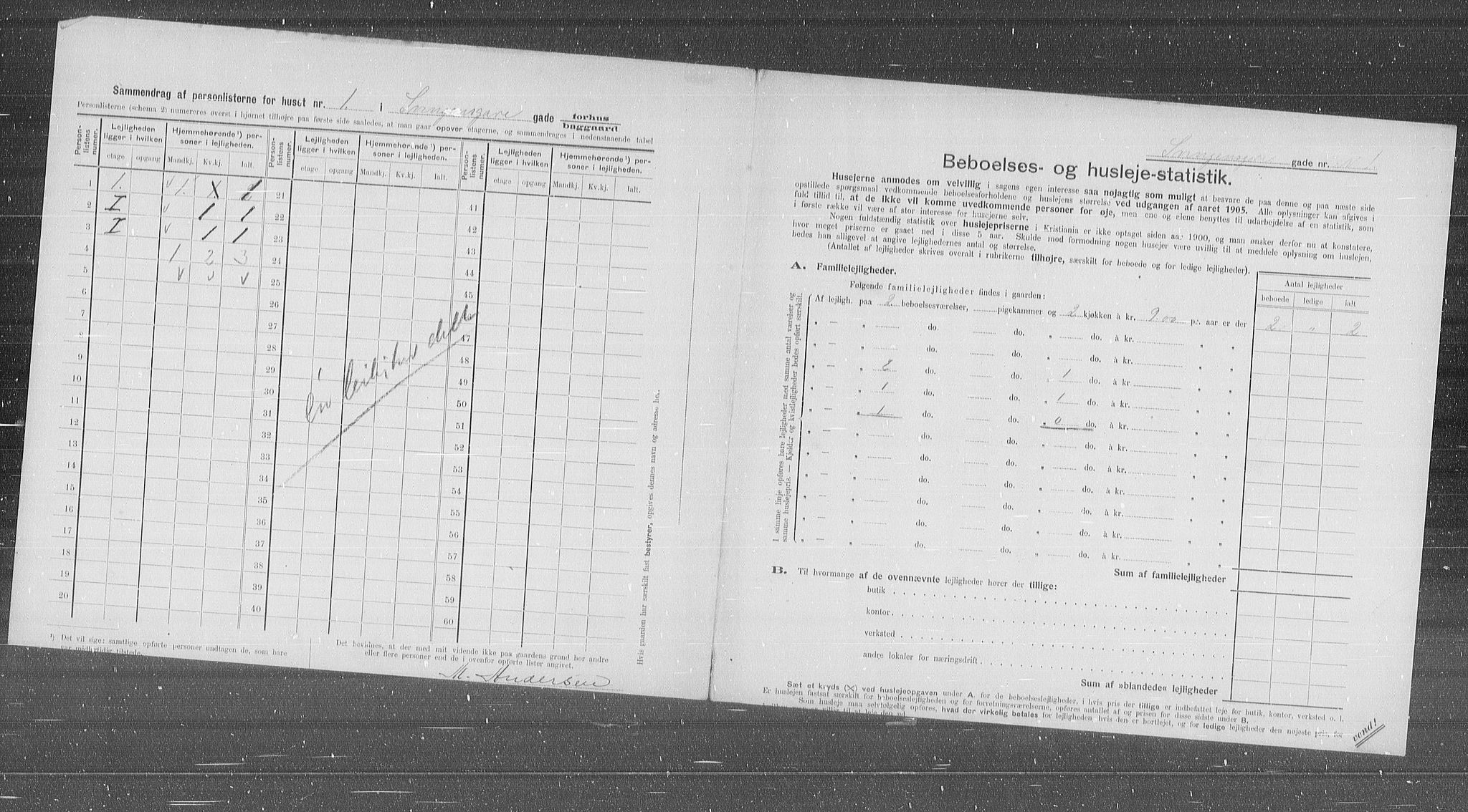 OBA, Kommunal folketelling 31.12.1905 for Kristiania kjøpstad, 1905, s. 55434