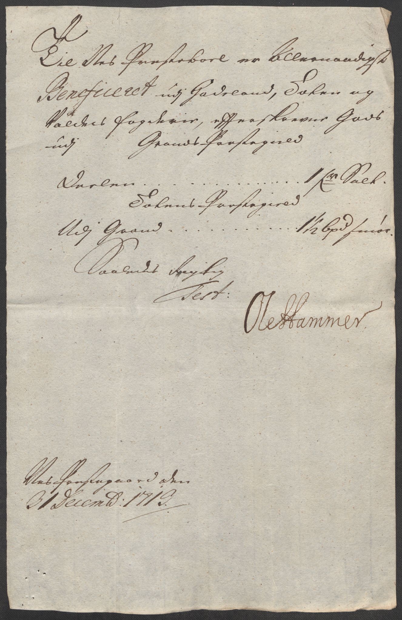 Rentekammeret inntil 1814, Reviderte regnskaper, Fogderegnskap, AV/RA-EA-4092/R18/L1311: Fogderegnskap Hadeland, Toten og Valdres, 1713, s. 294