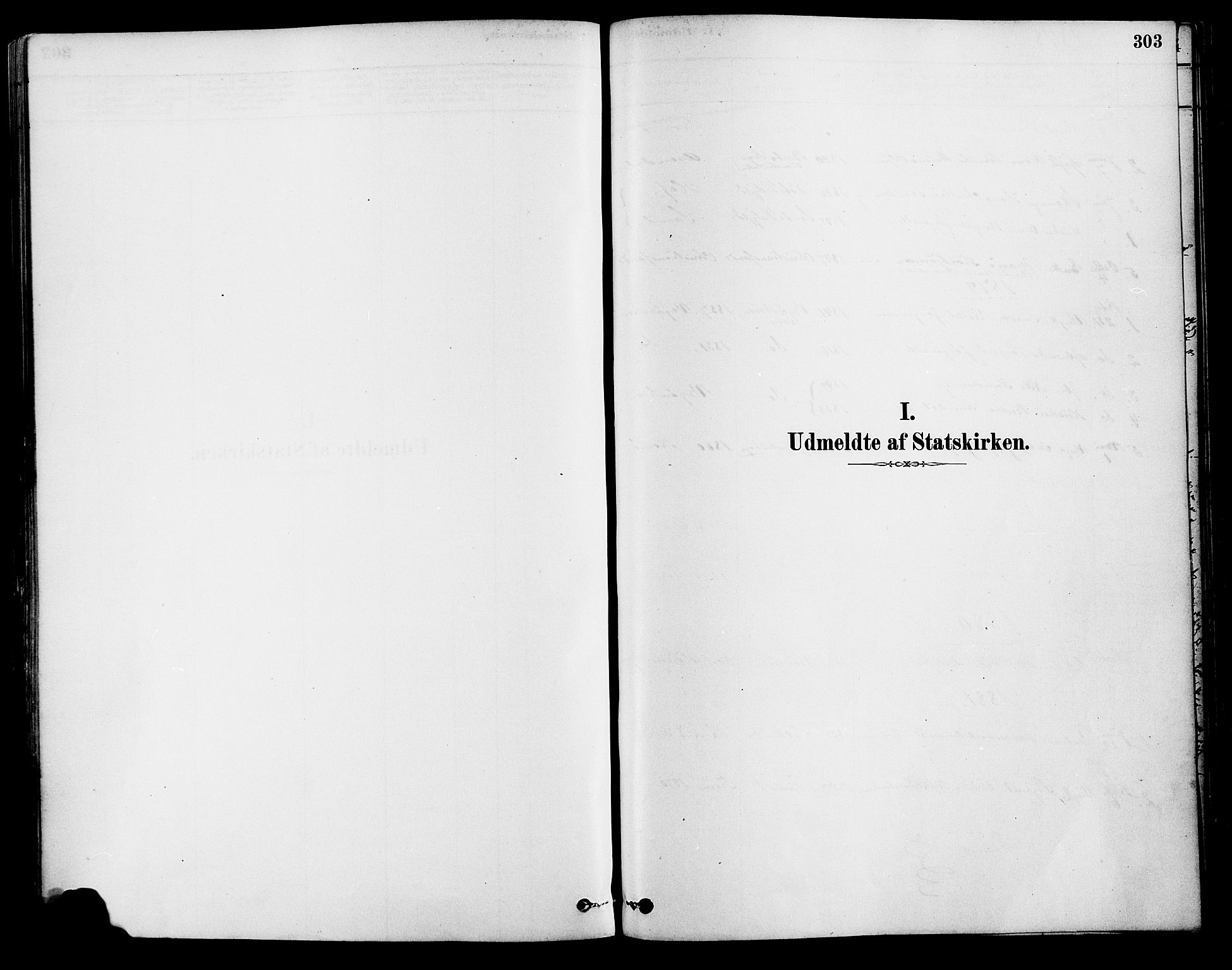 Tromøy sokneprestkontor, SAK/1111-0041/F/Fa/L0009: Ministerialbok nr. A 9, 1878-1896, s. 303