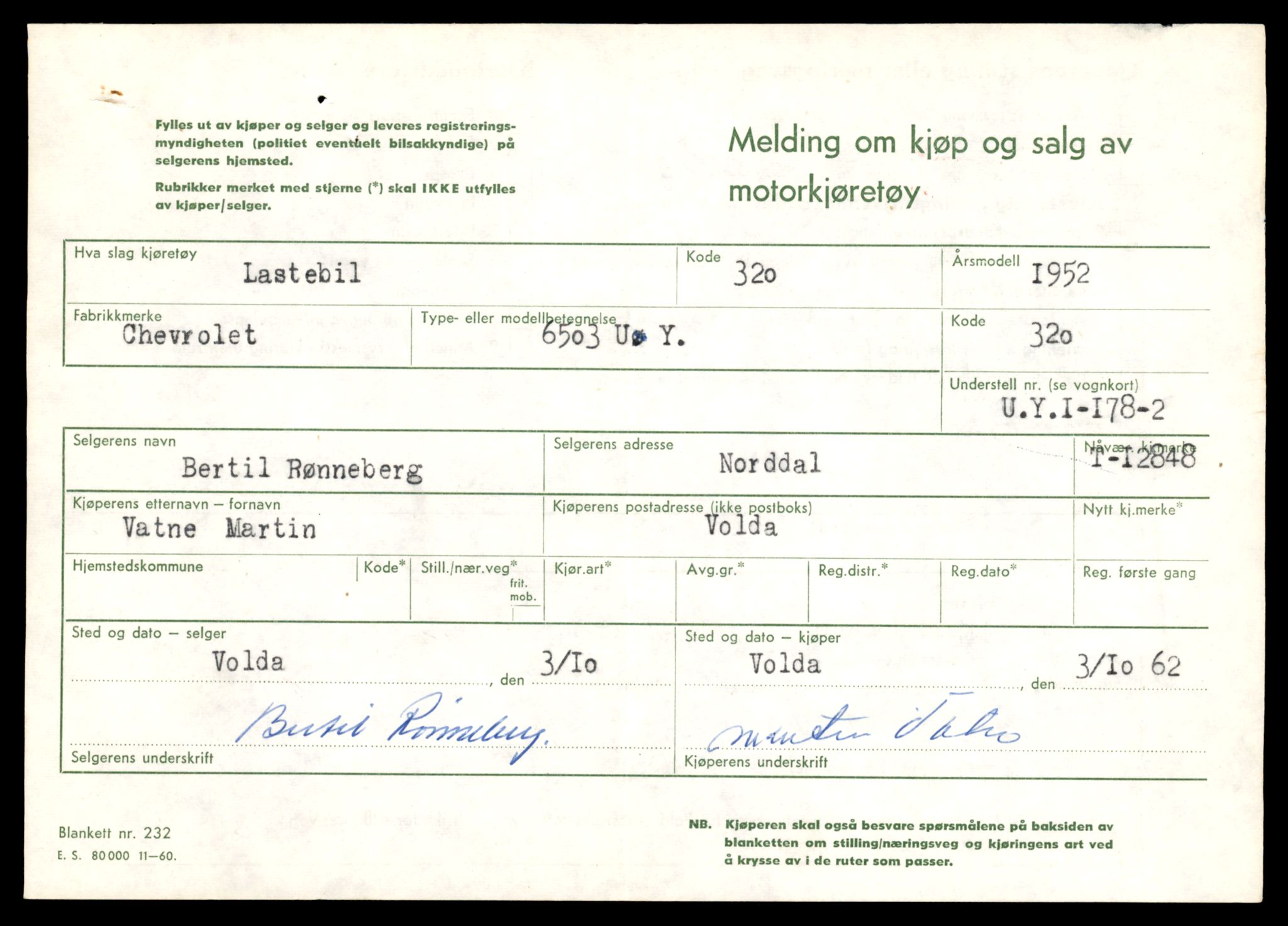 Møre og Romsdal vegkontor - Ålesund trafikkstasjon, AV/SAT-A-4099/F/Fe/L0036: Registreringskort for kjøretøy T 12831 - T 13030, 1927-1998, s. 385