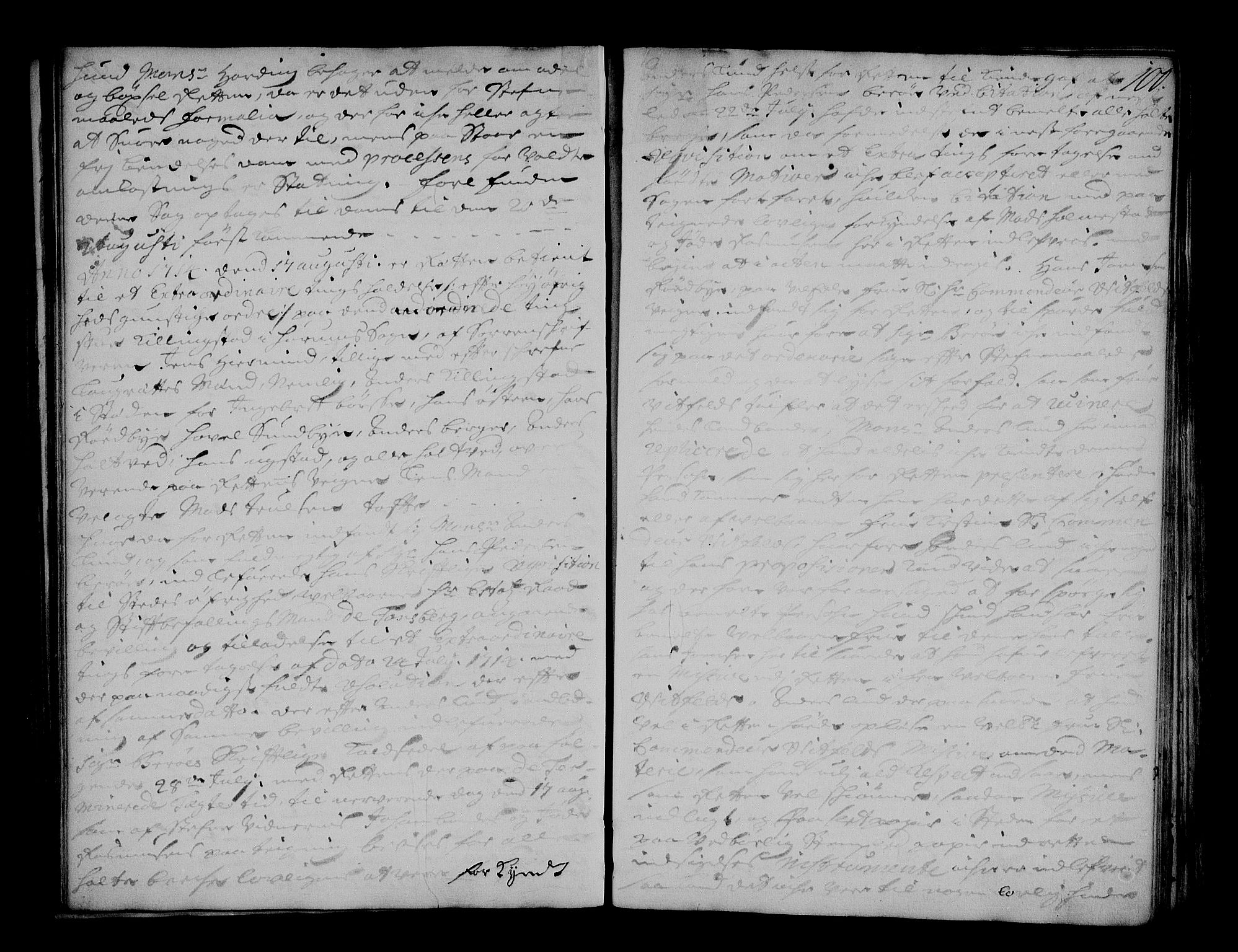 Lier, Røyken og Hurum sorenskriveri, SAKO/A-89/F/Fa/L0043: Tingbok, 1712-1716, s. 100