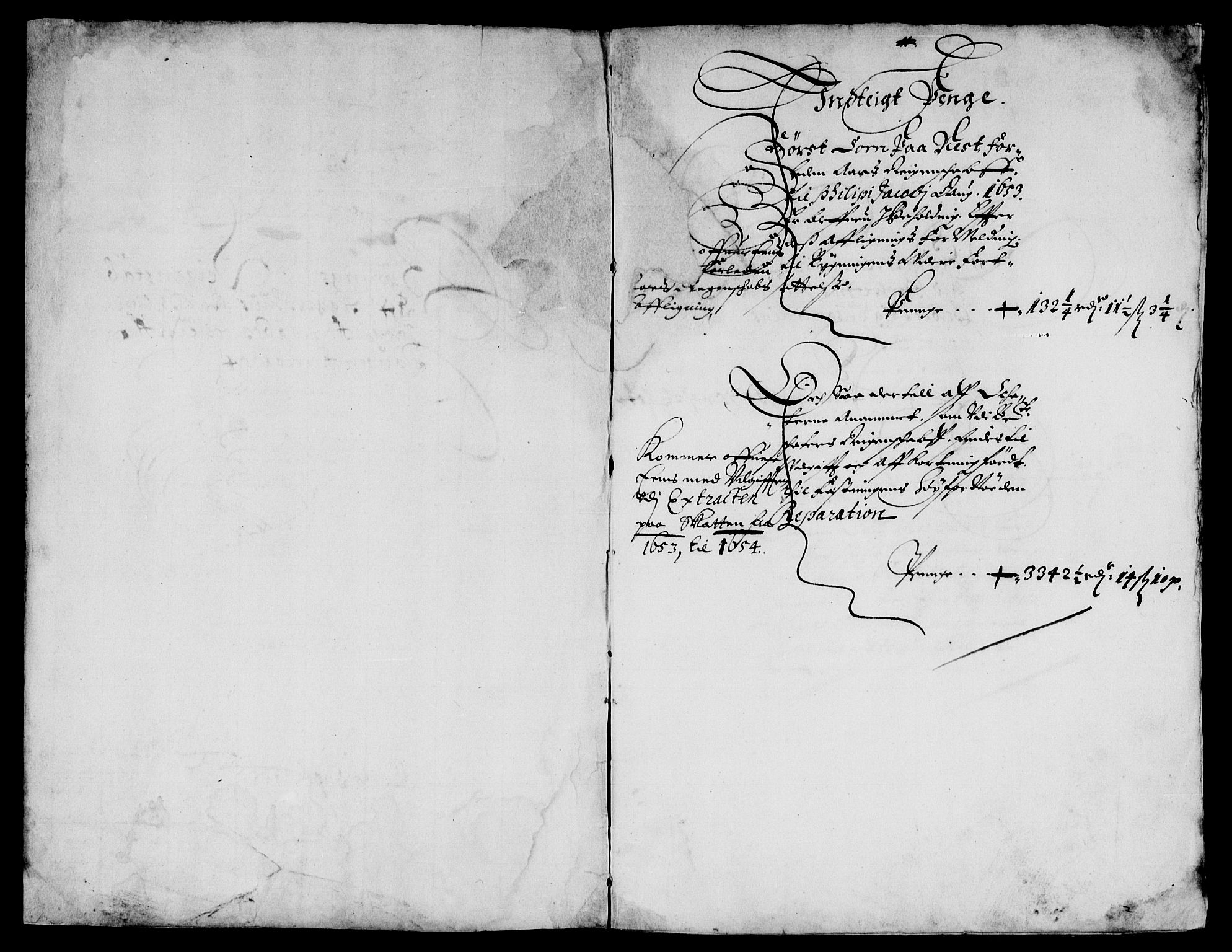 Rentekammeret inntil 1814, Reviderte regnskaper, Lensregnskaper, AV/RA-EA-5023/R/Rb/Rba/L0220: Akershus len, 1653-1654