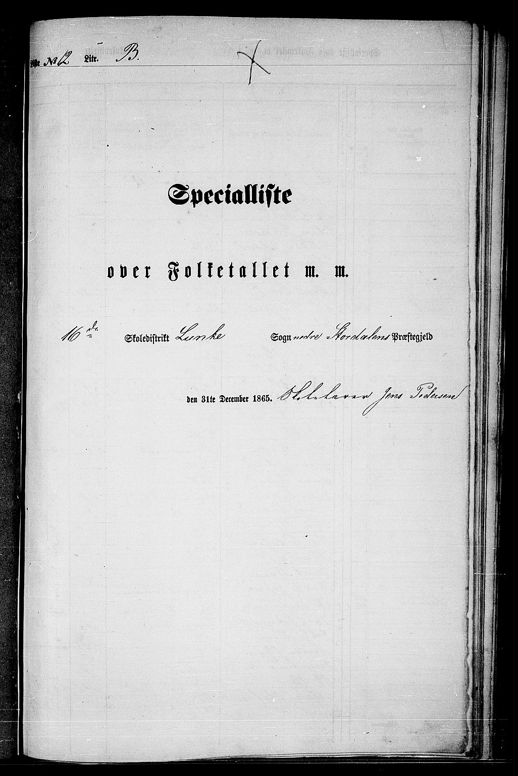 RA, Folketelling 1865 for 1714P Nedre Stjørdal prestegjeld, 1865, s. 277