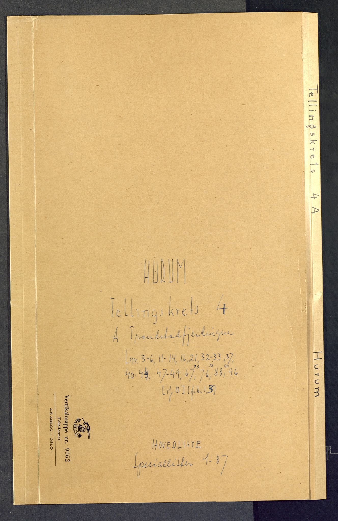 SAKO, Folketelling 1875 for 0628L Hurum prestegjeld, Hurum sokn, 1875, s. 15