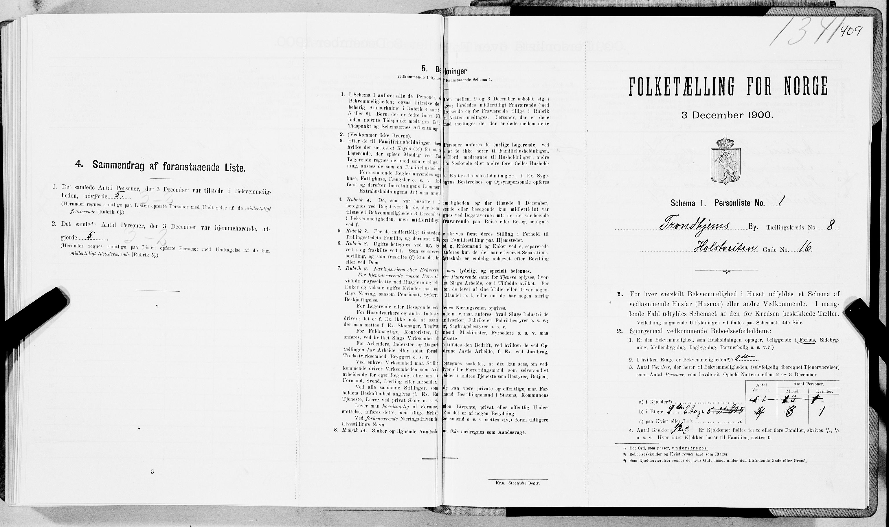 SAT, Folketelling 1900 for 1601 Trondheim kjøpstad, 1900, s. 1465