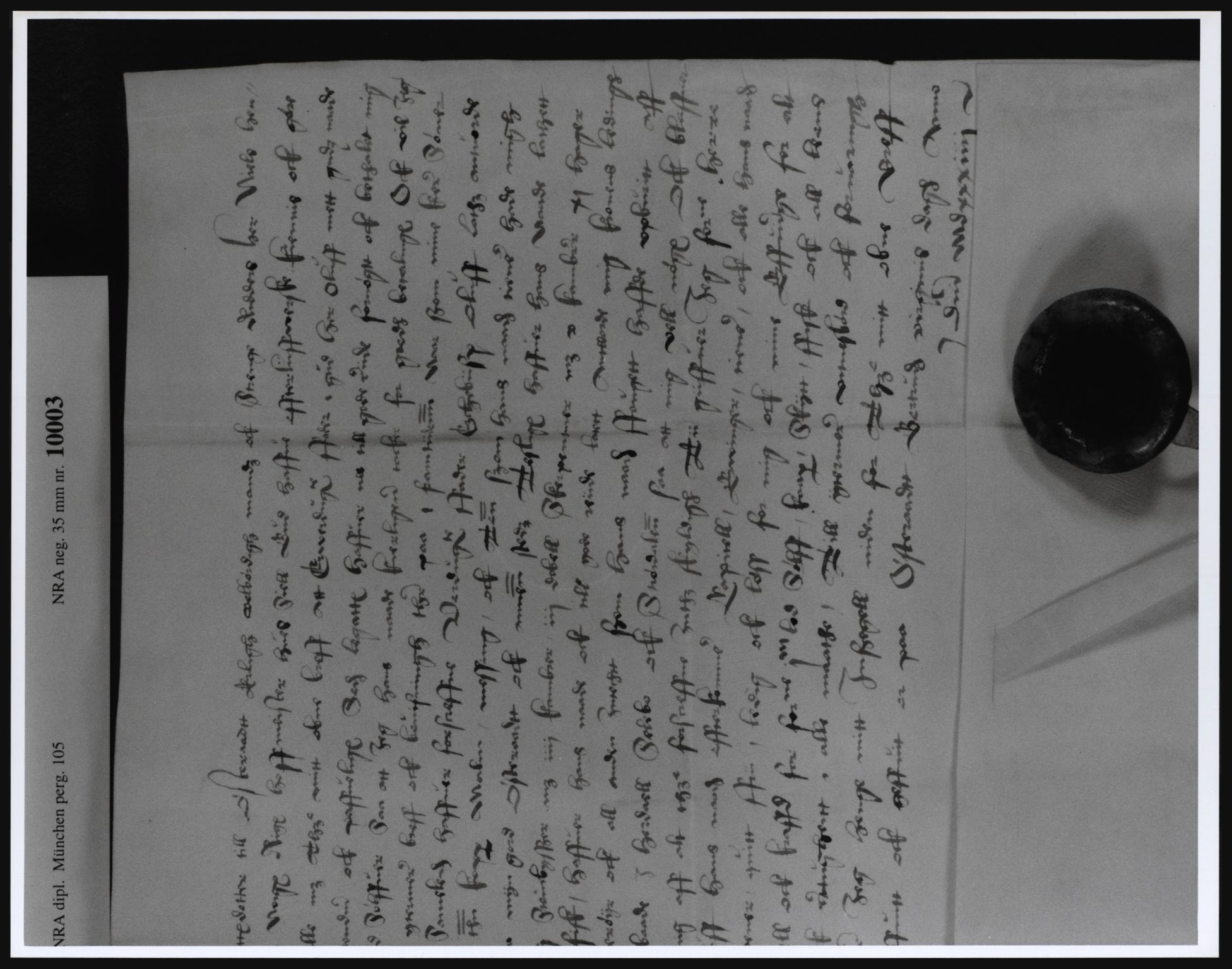 Riksarkivets diplomsamling, AV/RA-EA-5965/F13/F13a/L0015: Pergament nr. 105-106, 1534, s. 3